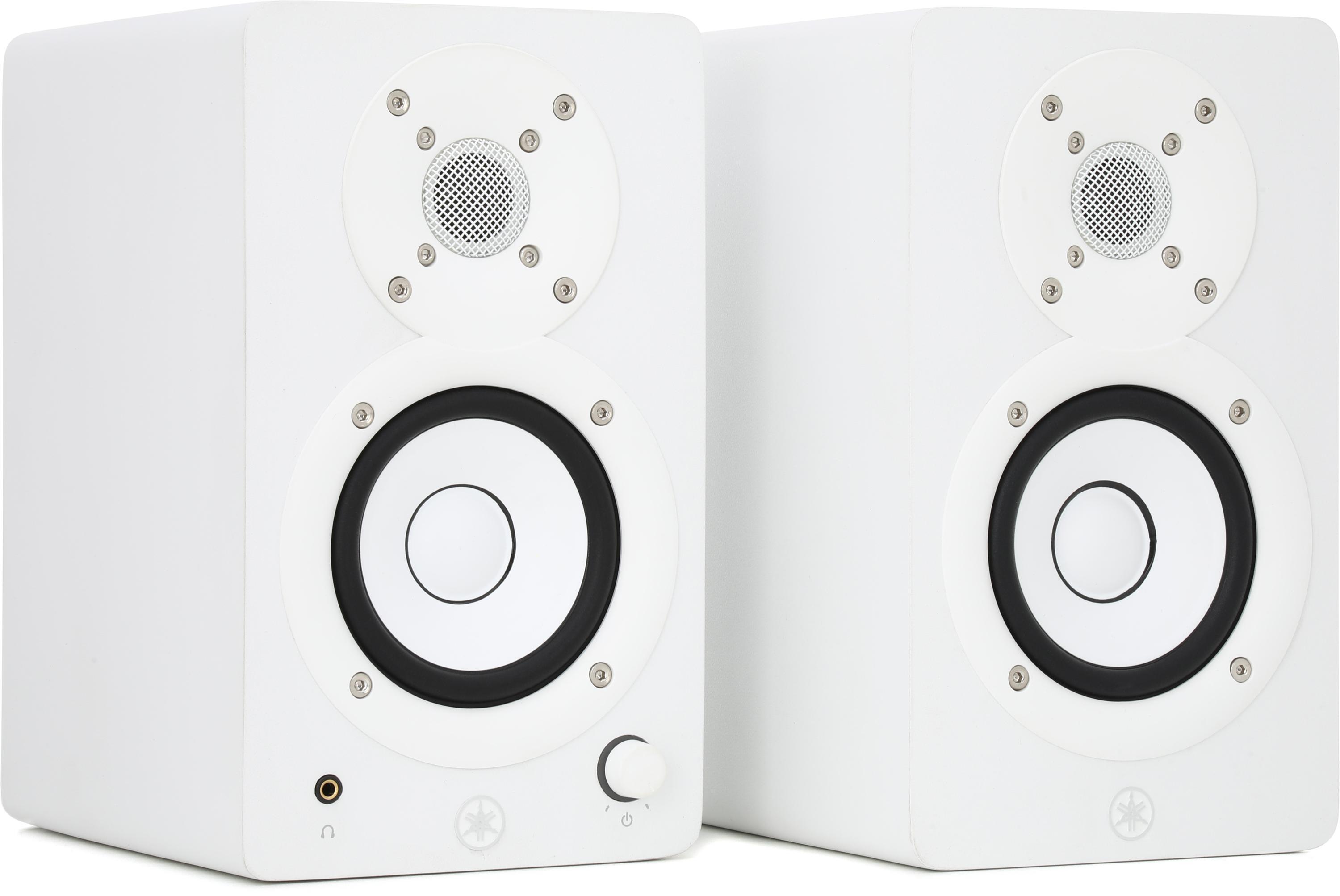  Yamaha HS5 W 5-Inch Powered Studio Monitor Speaker, White :  Musical Instruments