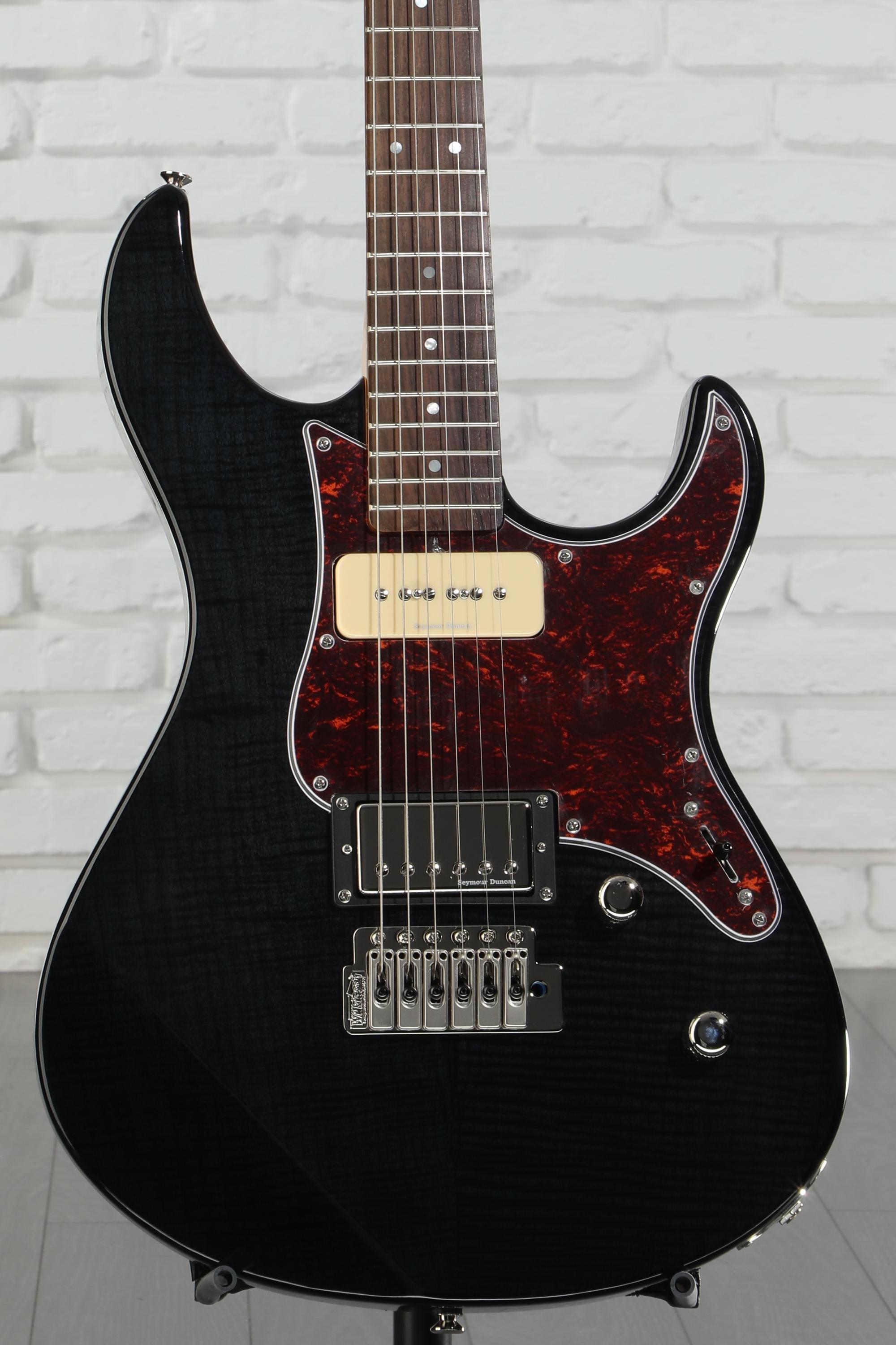 Yamaha PAC611VFM Pacifica Electric Guitar - Trans Black