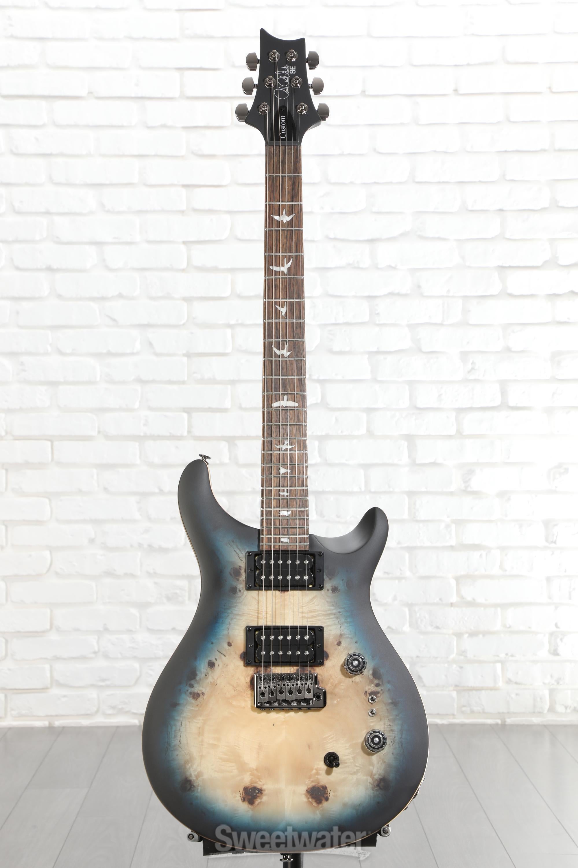 PRS SE Custom 24-08 Exotic Electric Guitar - Lake Blue Midnight