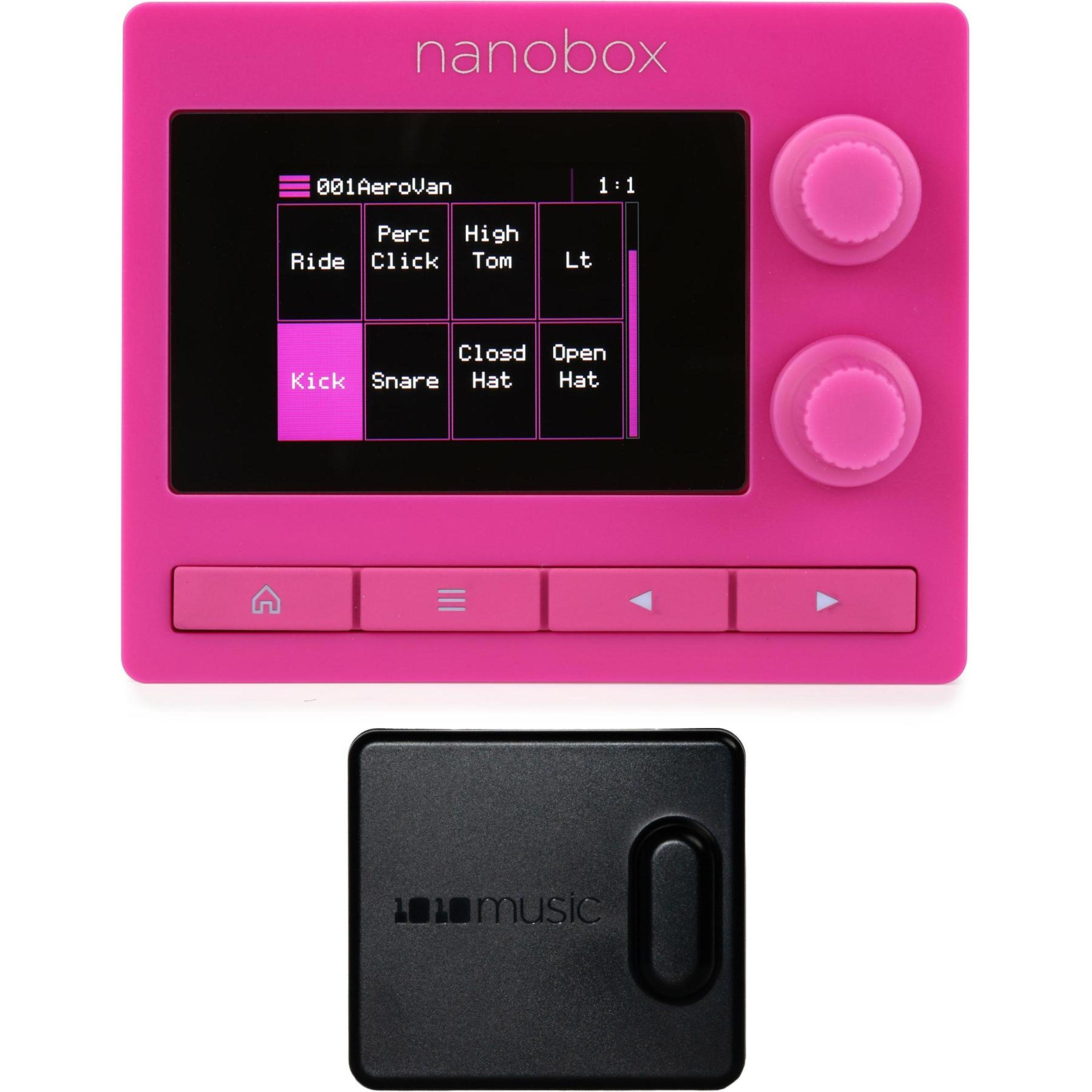 1010music Nanobox Razzmatazz Drum Synthesizer with Battery