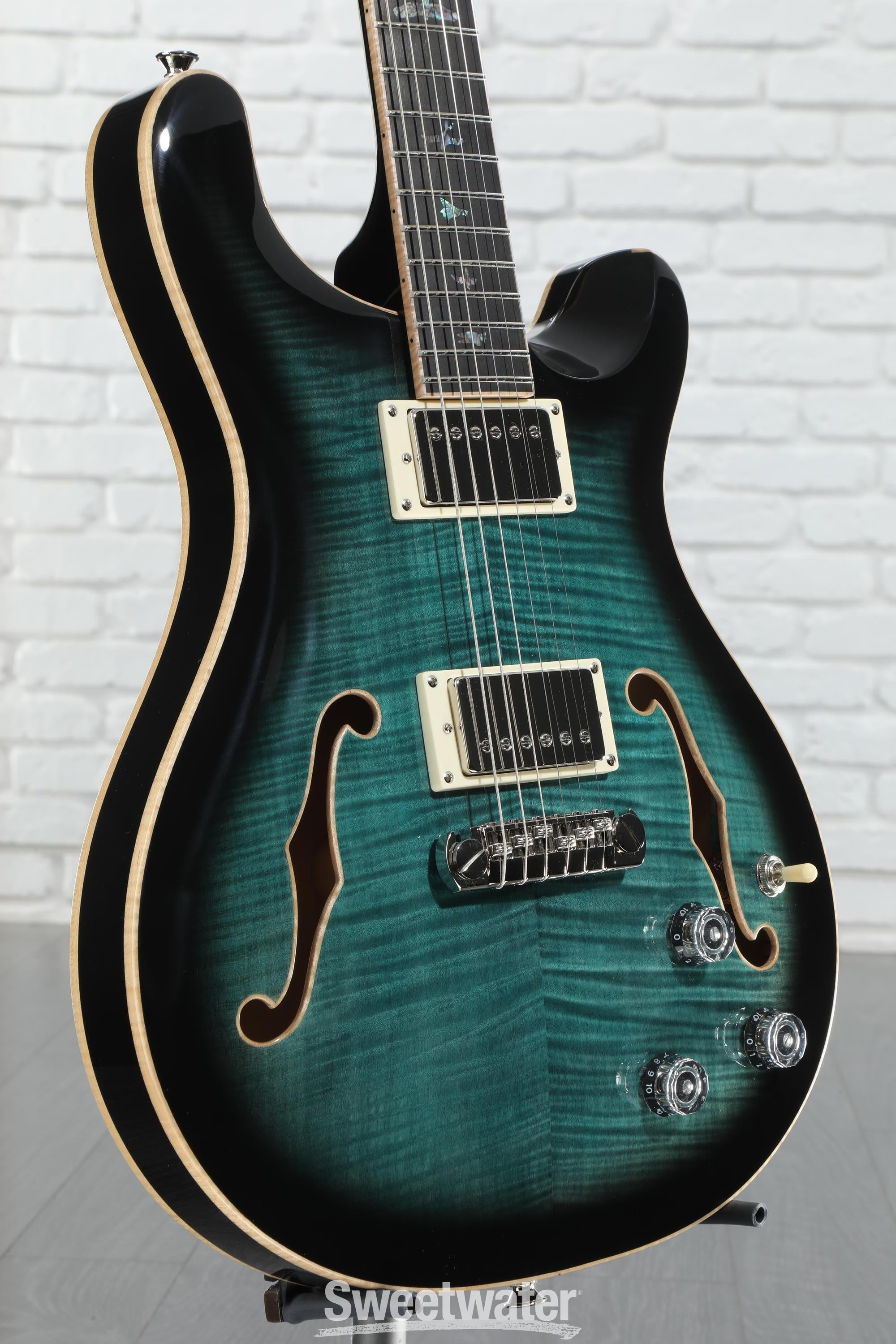 PRS SE Hollowbody II Piezo Electric Guitar - Peacock Blue PRS SE Hollowbody II Piezo Electric Guitar - Peacock Blue