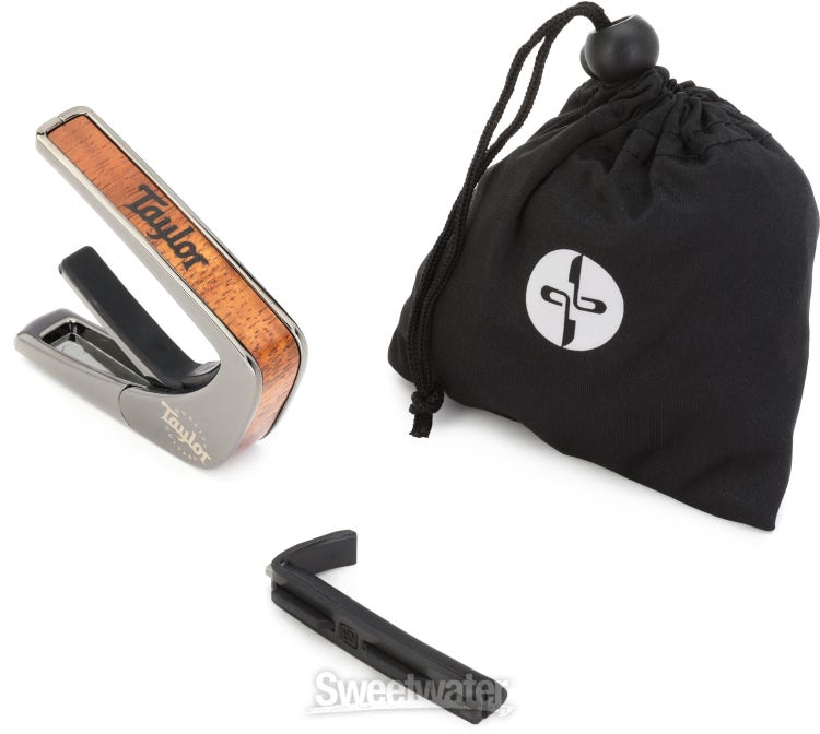 Thalia Taylor Officially Licensed Capo - Black Chrome Koa with Black Logo