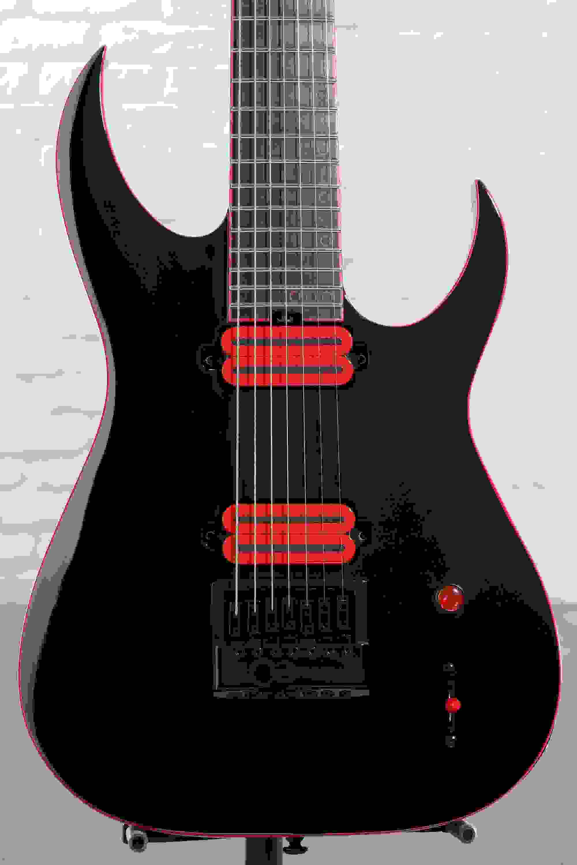Schecter Sunset-7 ET Red Dawn 7-string Baritone Electric Guitar - Gloss Black