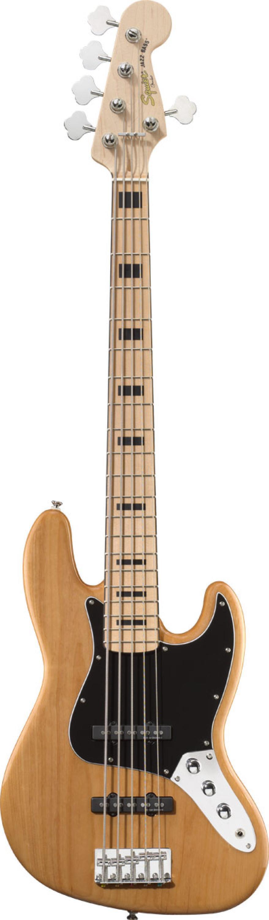 Squier Vintage Modified Jazz Bass   Natural 5 String   Sweetwater