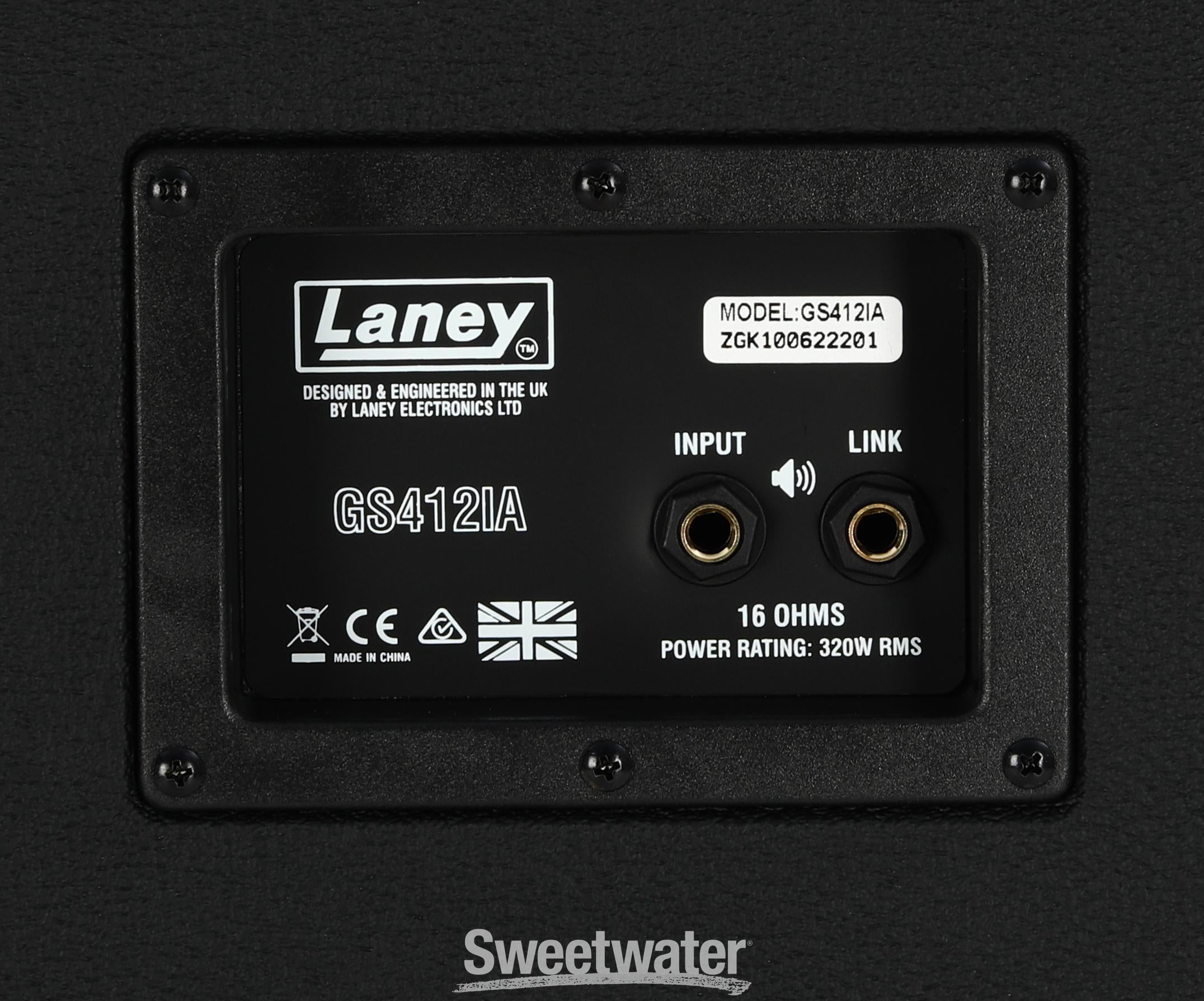 Laney GS412IA 4 x 12-inch 320-watt 16-ohm Angled Cabinet | Sweetwater