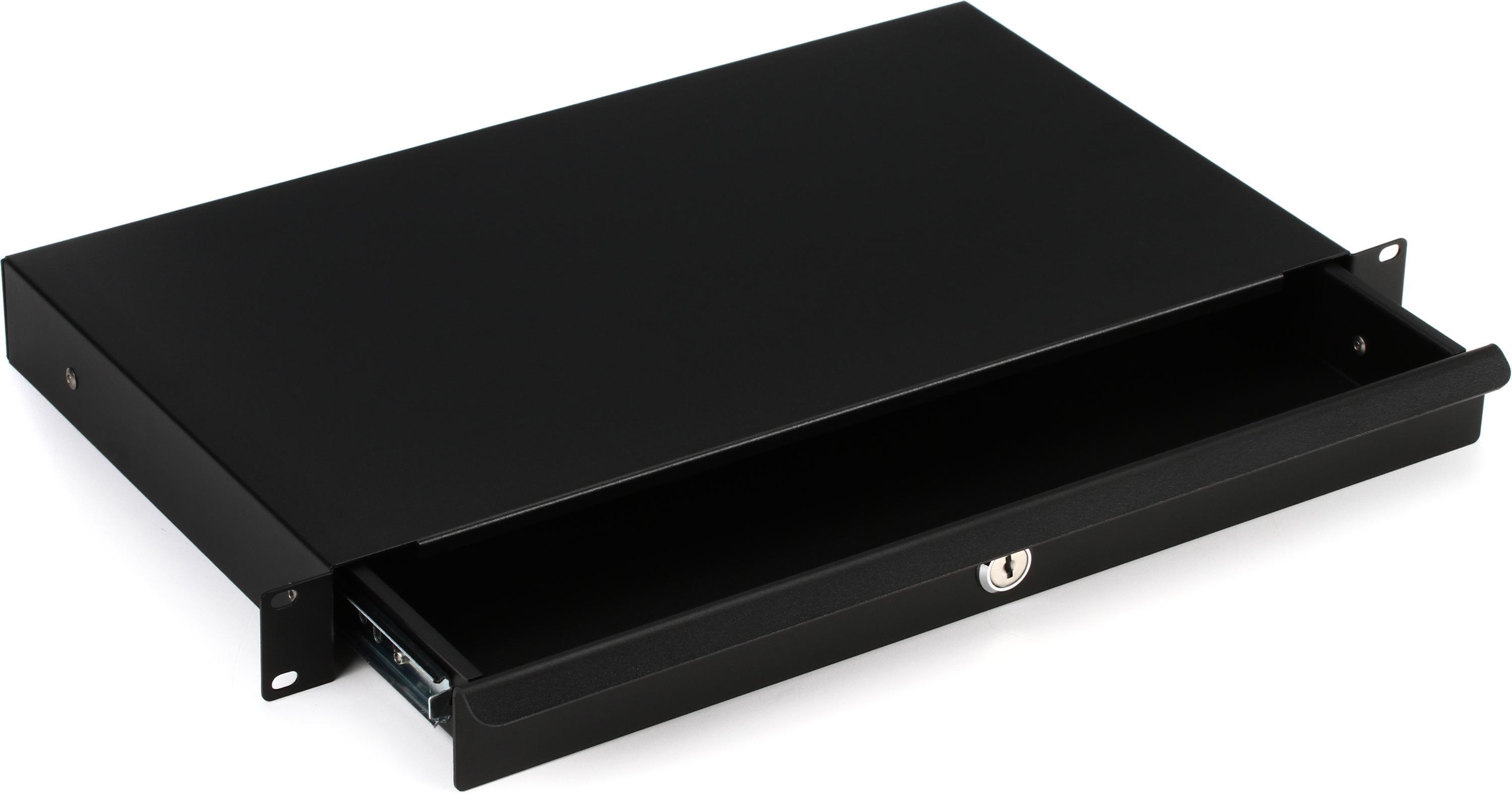 On-Stage RDLS1000 1U Shallow Locking Rack Drawer | Sweetwater