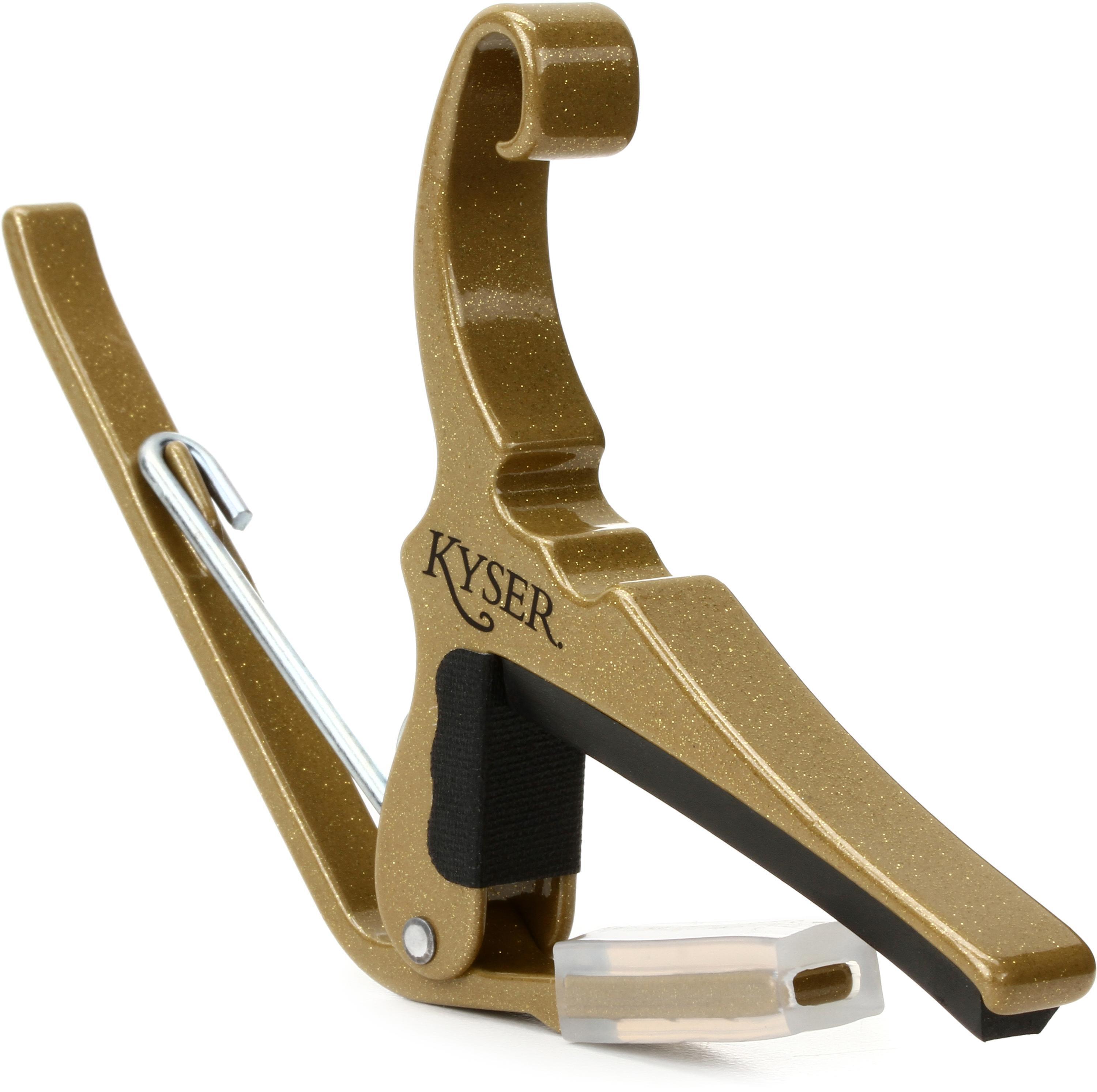 Product Image - Kyser Quick-Change Acoustic Guitar Capo - Gold