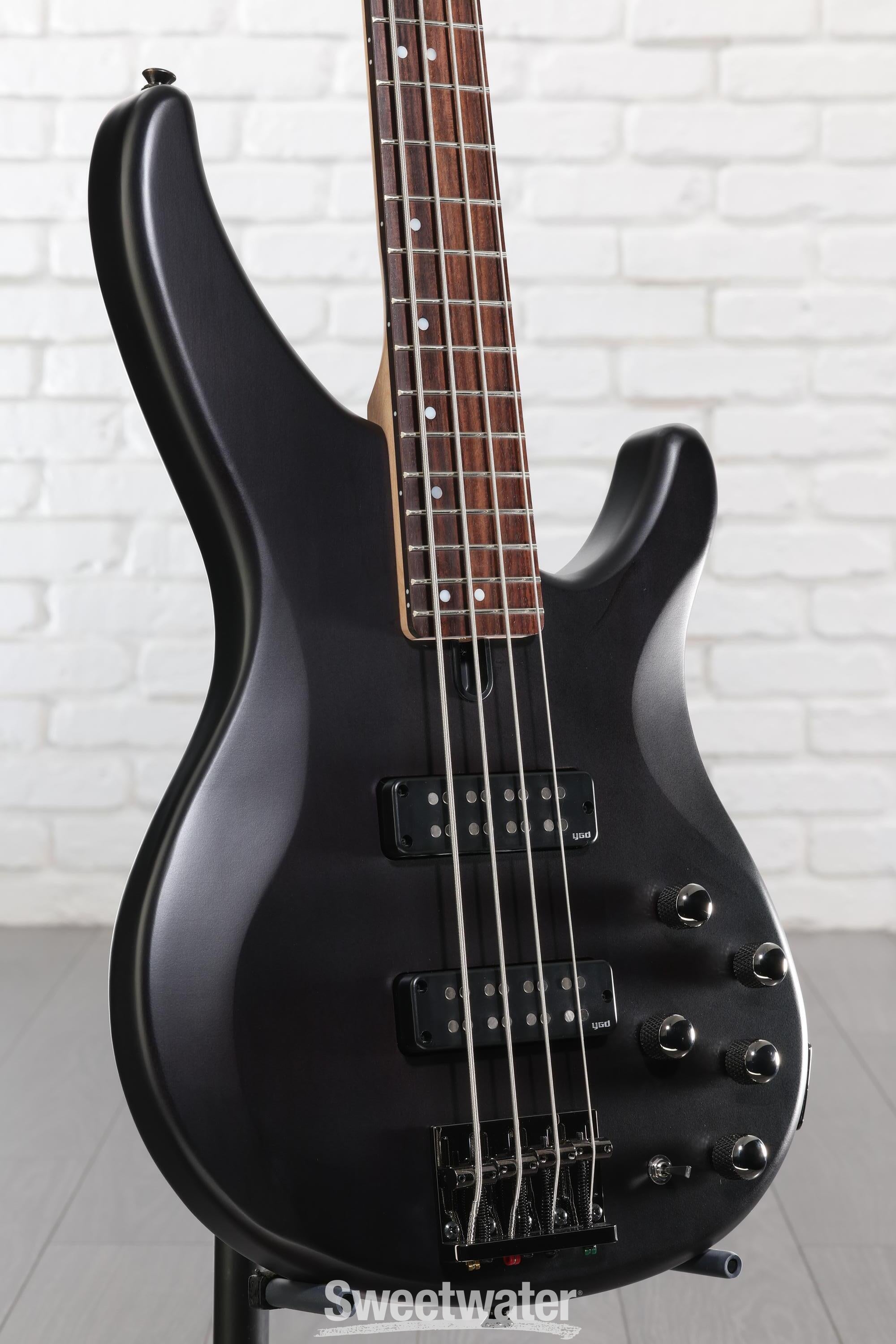 Yamaha TRBX504 4-string Bass Guitar - Translucent Black | Sweetwater