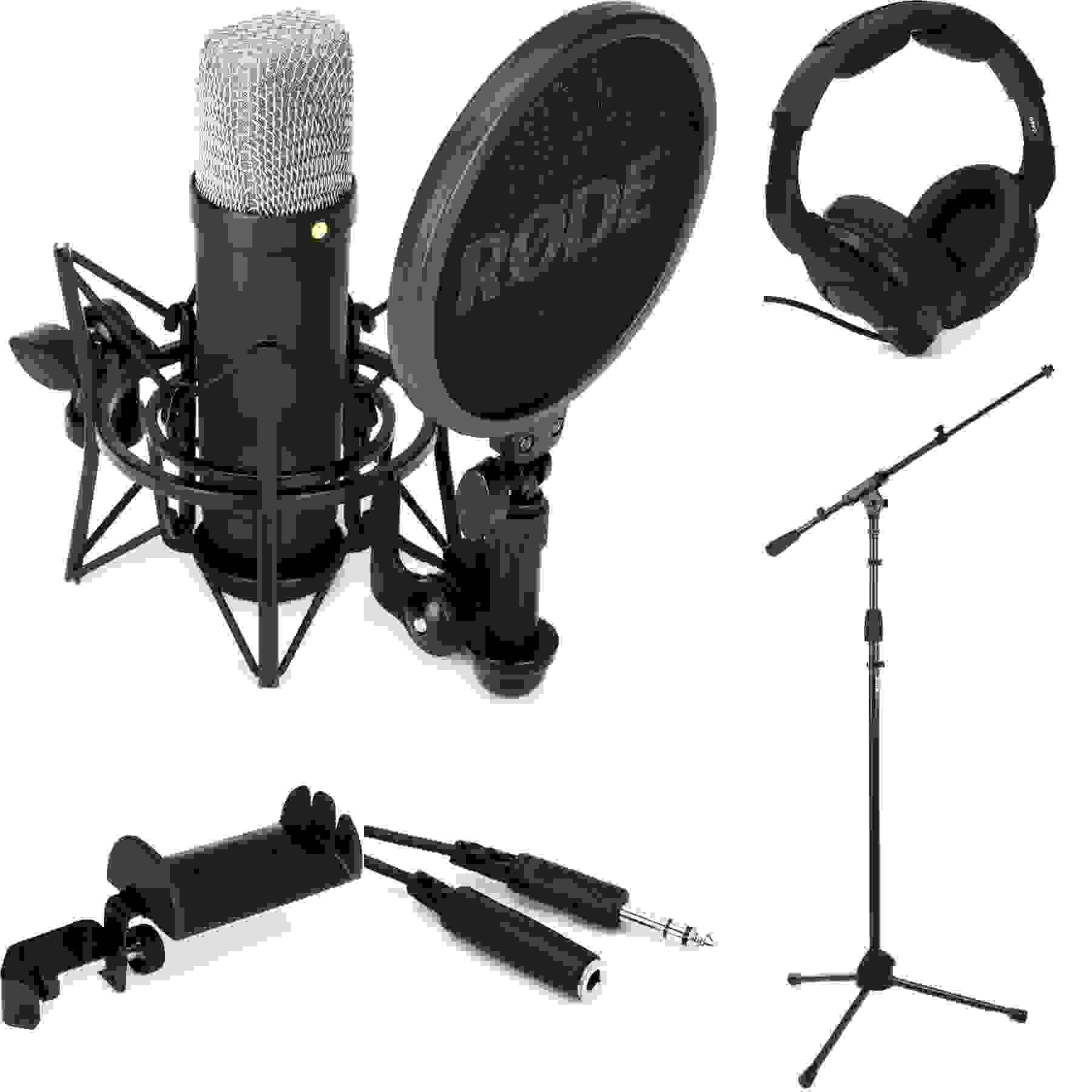 Rode NT1 Signature Series Condenser Microphone Vocalist Bundle - Black ...