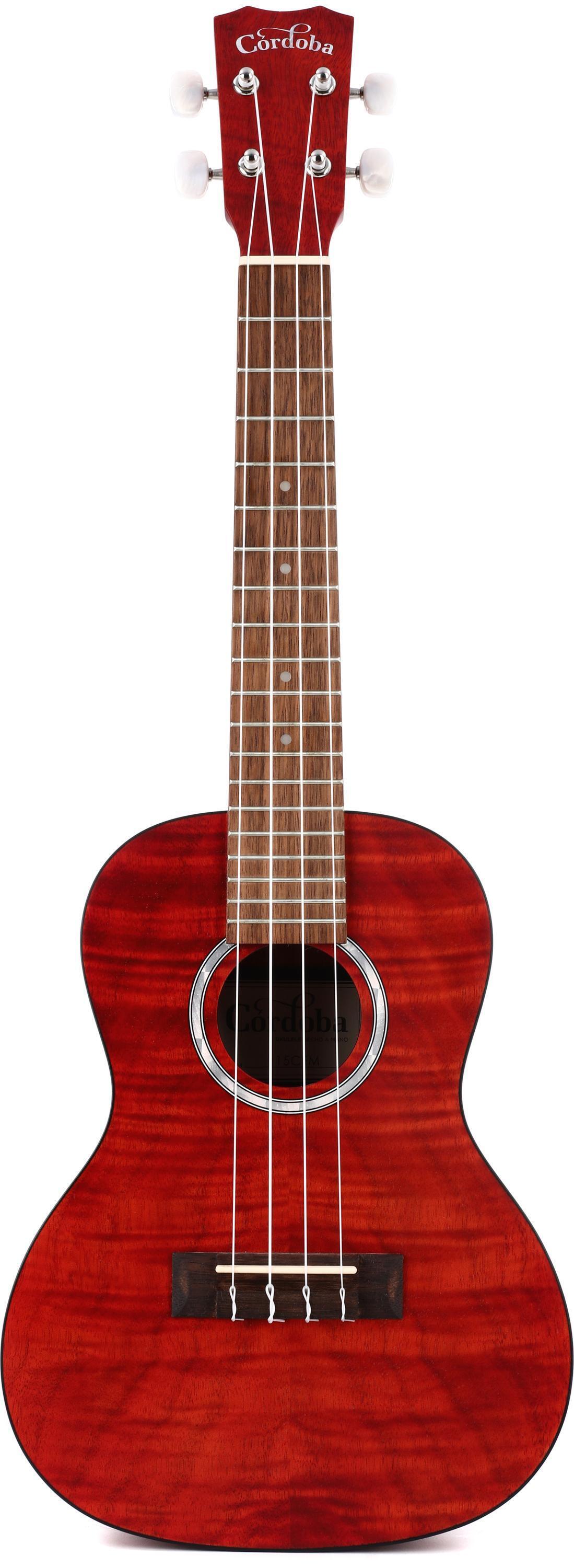 Cordoba 15CFM Concert Ukulele - Rose Red