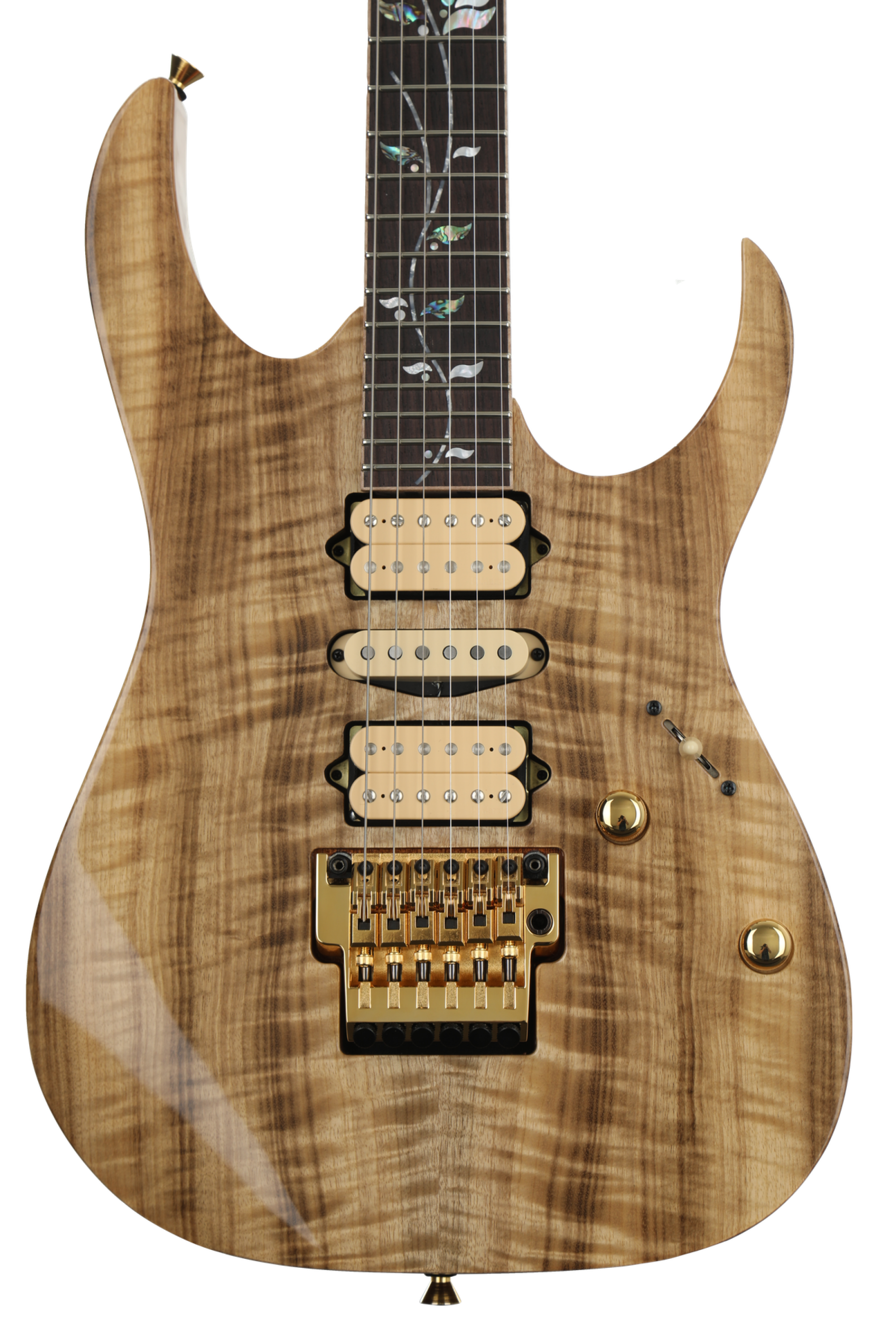 Ibanez RG8570 J Custom Limited Edition - Natural Myrtle Top
