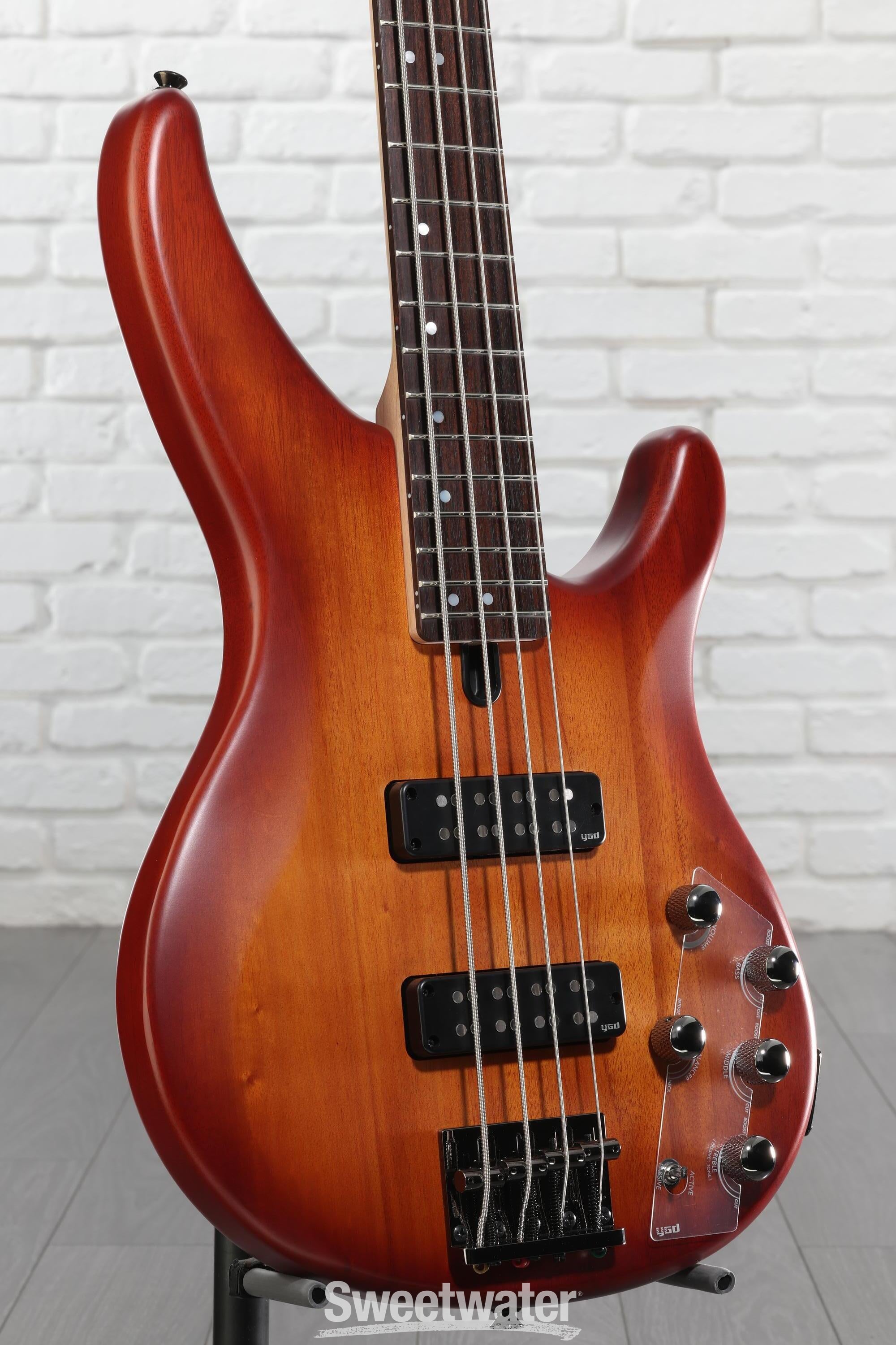 Yamaha TRBX504 4-string Bass Guitar - Brick Burst | Sweetwater
