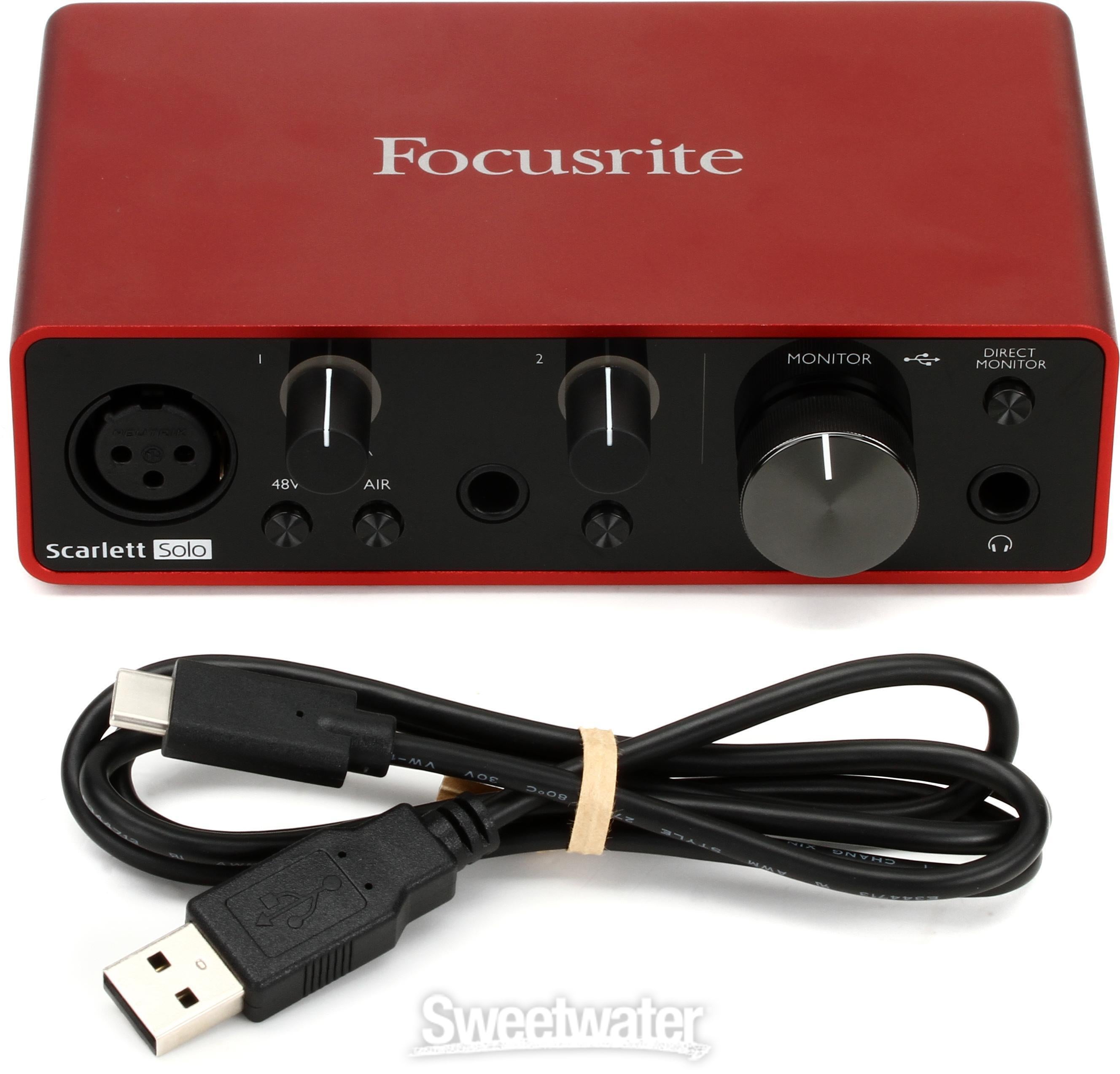 Focusrite Scarlett Solo 3rd Gen USB Audio Interface | Sweetwater