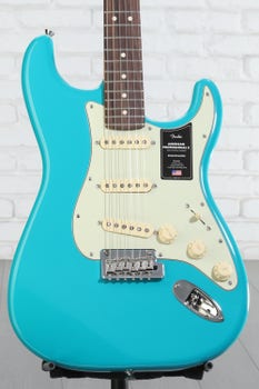 Product Image - This Item - Fender American Professional II Stratocaster - Miami Blue with Rosewood Fingerboard