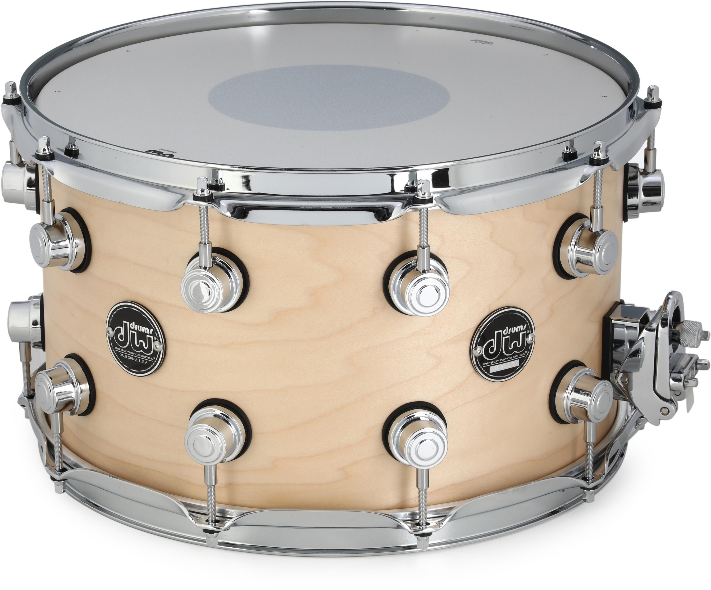 DW Performance Series Snare Drum - 8 x 14-inch - Natural Satin Oil -  Sweetwater Exclusive