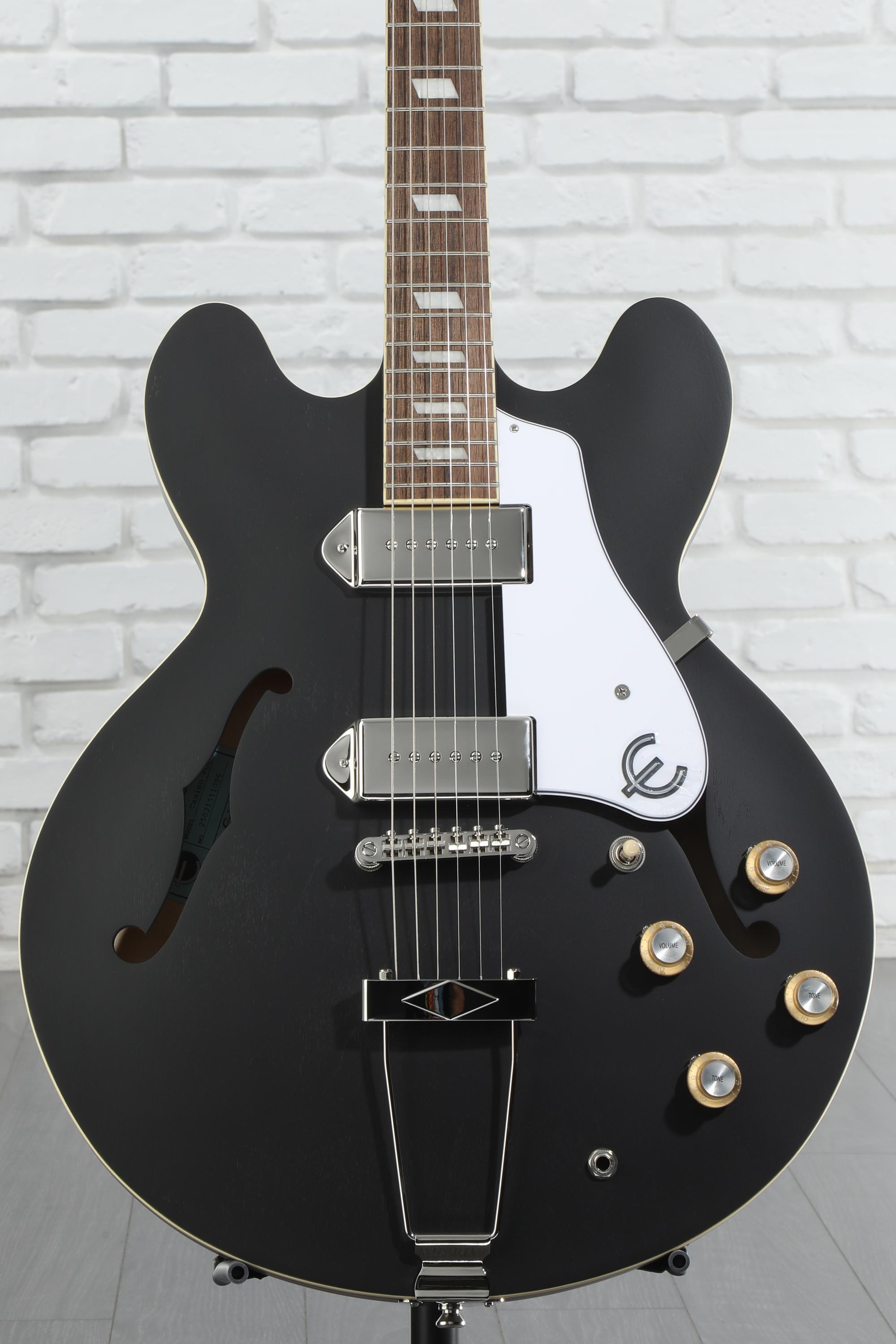 Epiphone Casino Worn Hollowbody - Worn Ebony | Sweetwater