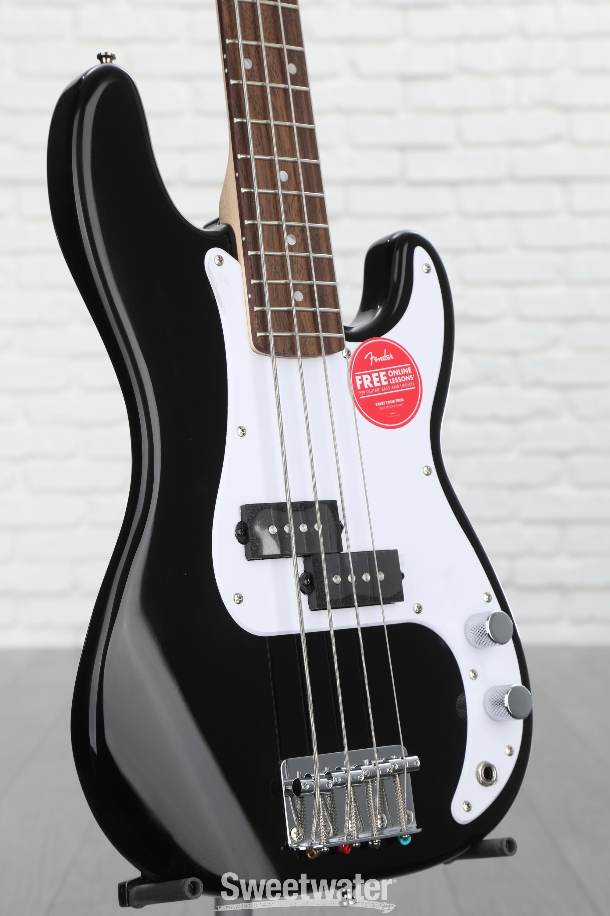 Squier Mini Precision Electric Bass - Black | Sweetwater