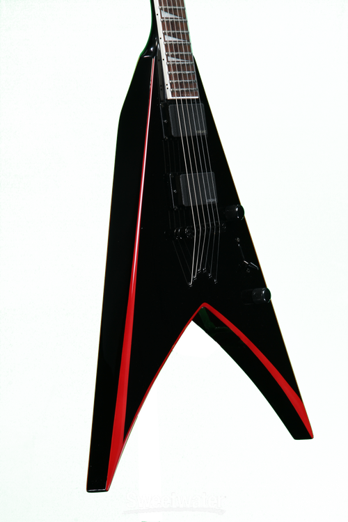 Jackson King V KVXT - Black W/ Blood Red Bevels | Sweetwater Jackson King V KVXT - Black W/ Blood Red Bevels | Sweetwater