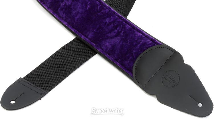 LM Products PS-Slider 3-inch Print Cotton Strap - Purple Crushed Velvet