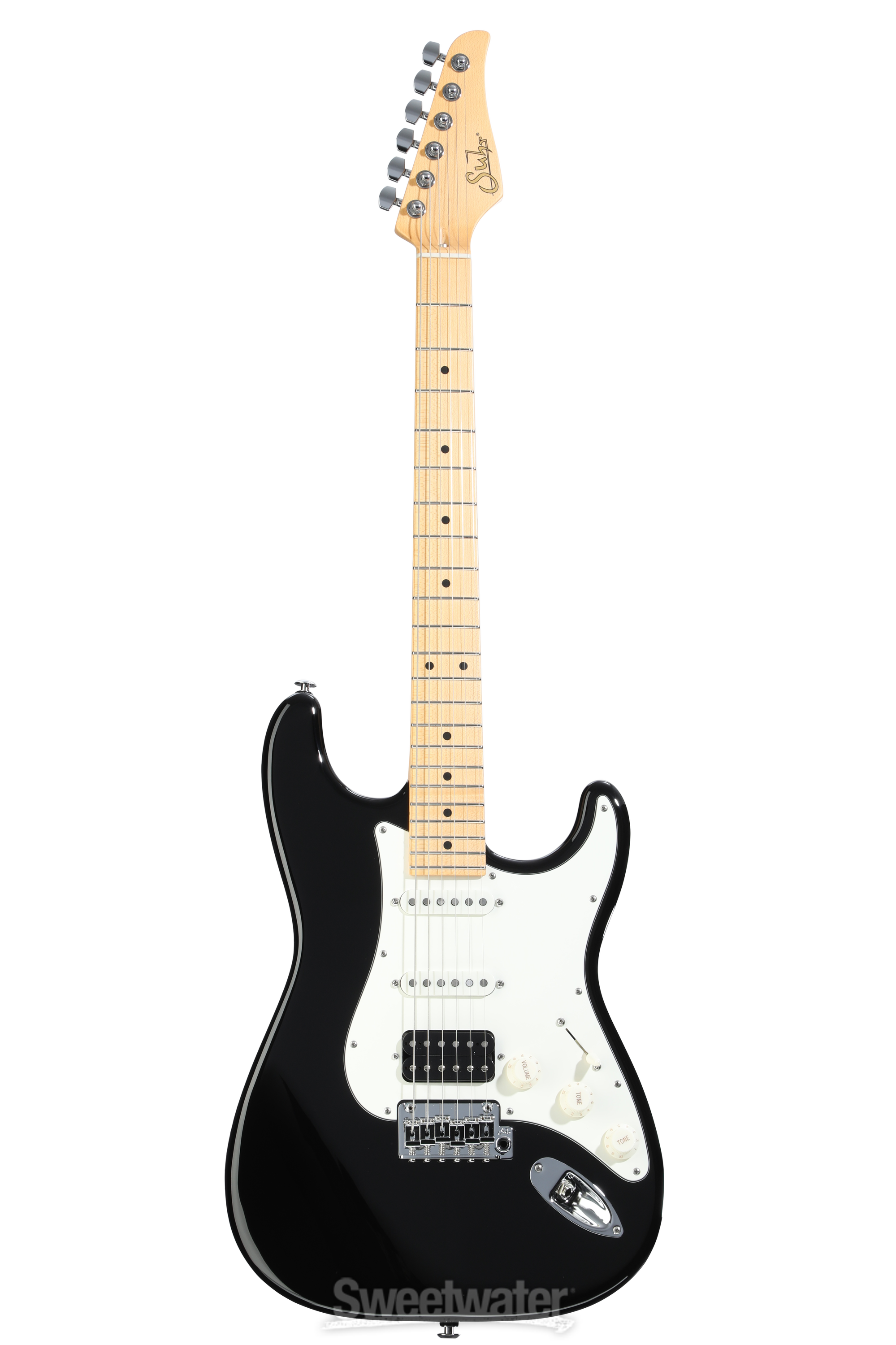 Suhr Classic S Electric Guitar - Black with Maple Fretboard