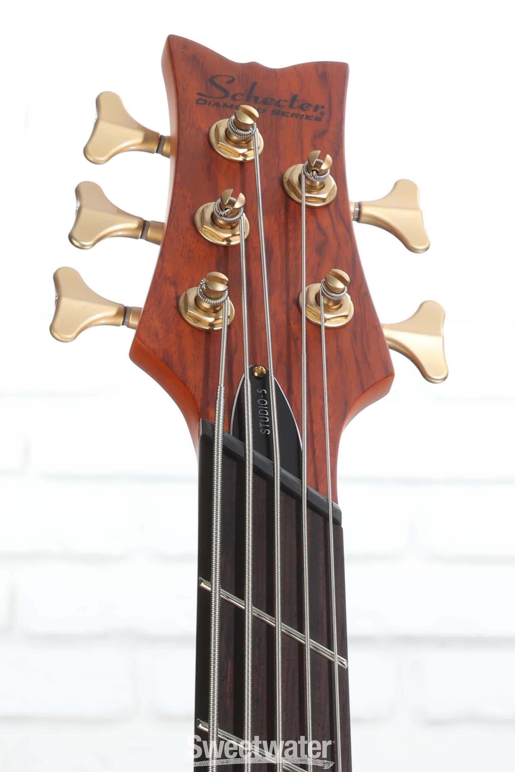 ベース SCHECTER STILETTO STUDIO-5 Amazon.com: Schecter Stiletto Studio 5 Bass Guitar - See