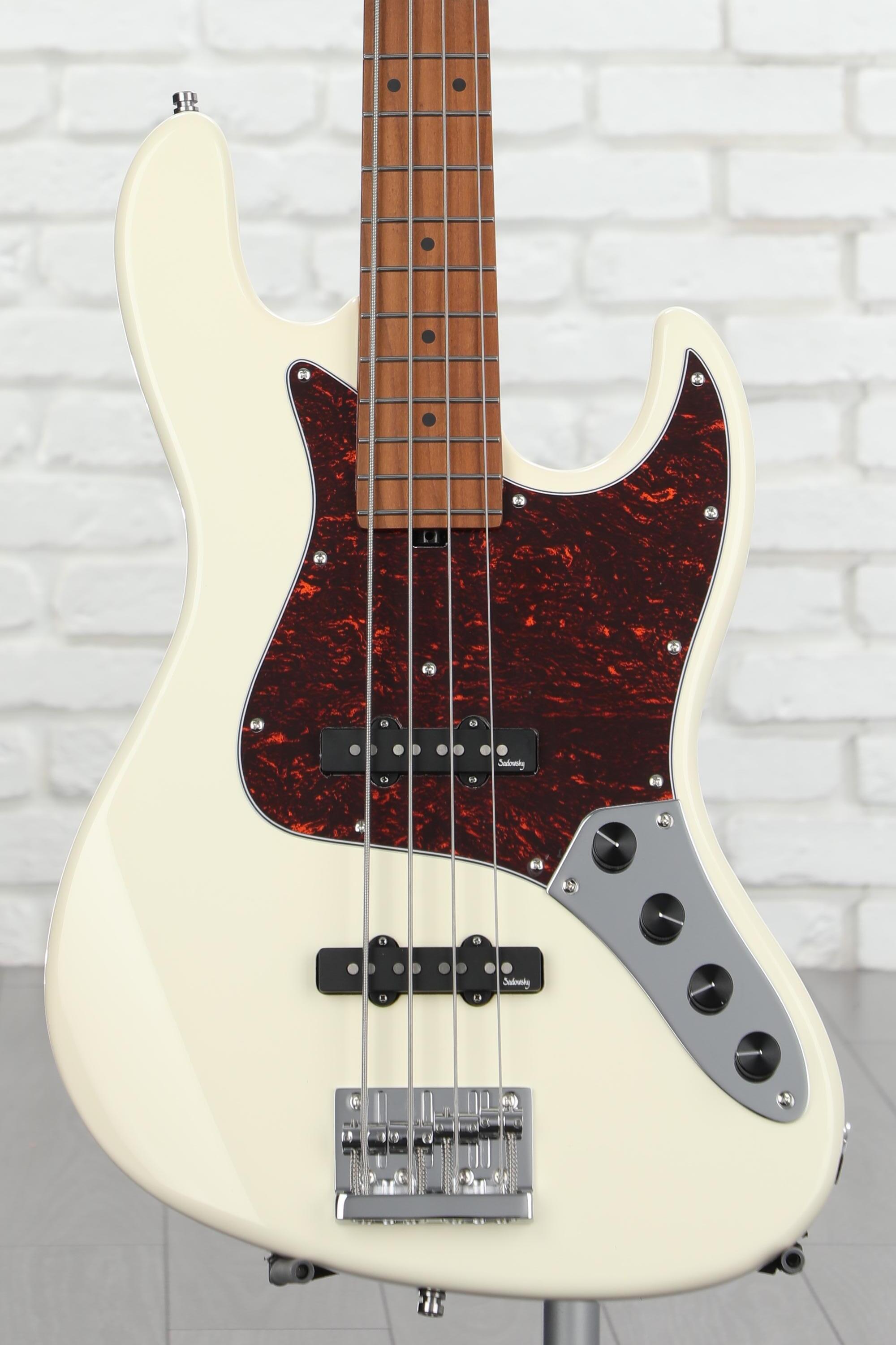 Sadowsky MetroExpress 21-fret Vintage JJ Bass, 4-string - Olympic White |  Sweetwater