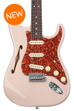 Photo of Fender American Professional II Thinline Stratocaster Electric Guitar - Transparent Shell Pink