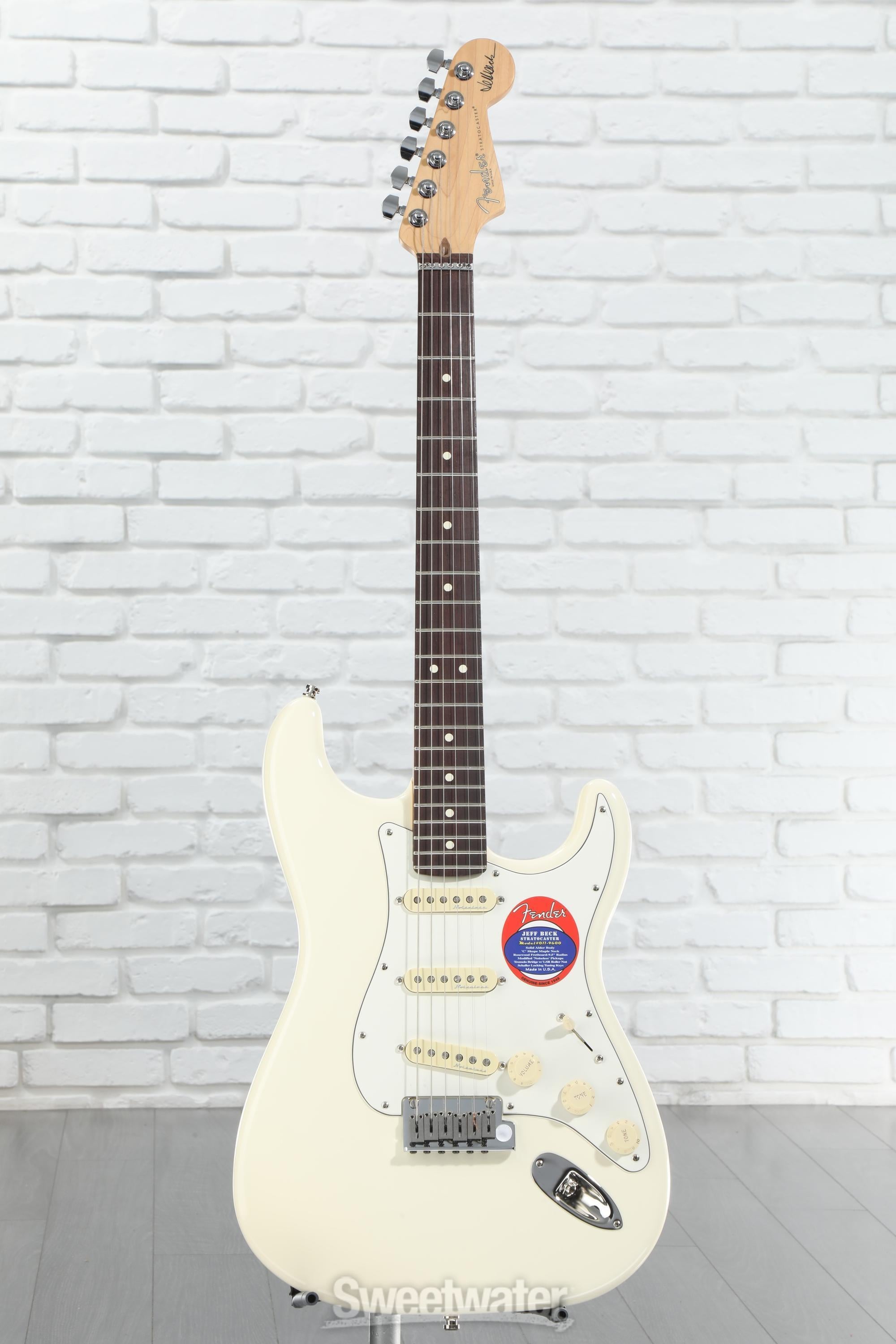 Fender Jeff Beck Stratocaster - Olympic White with Rosewood