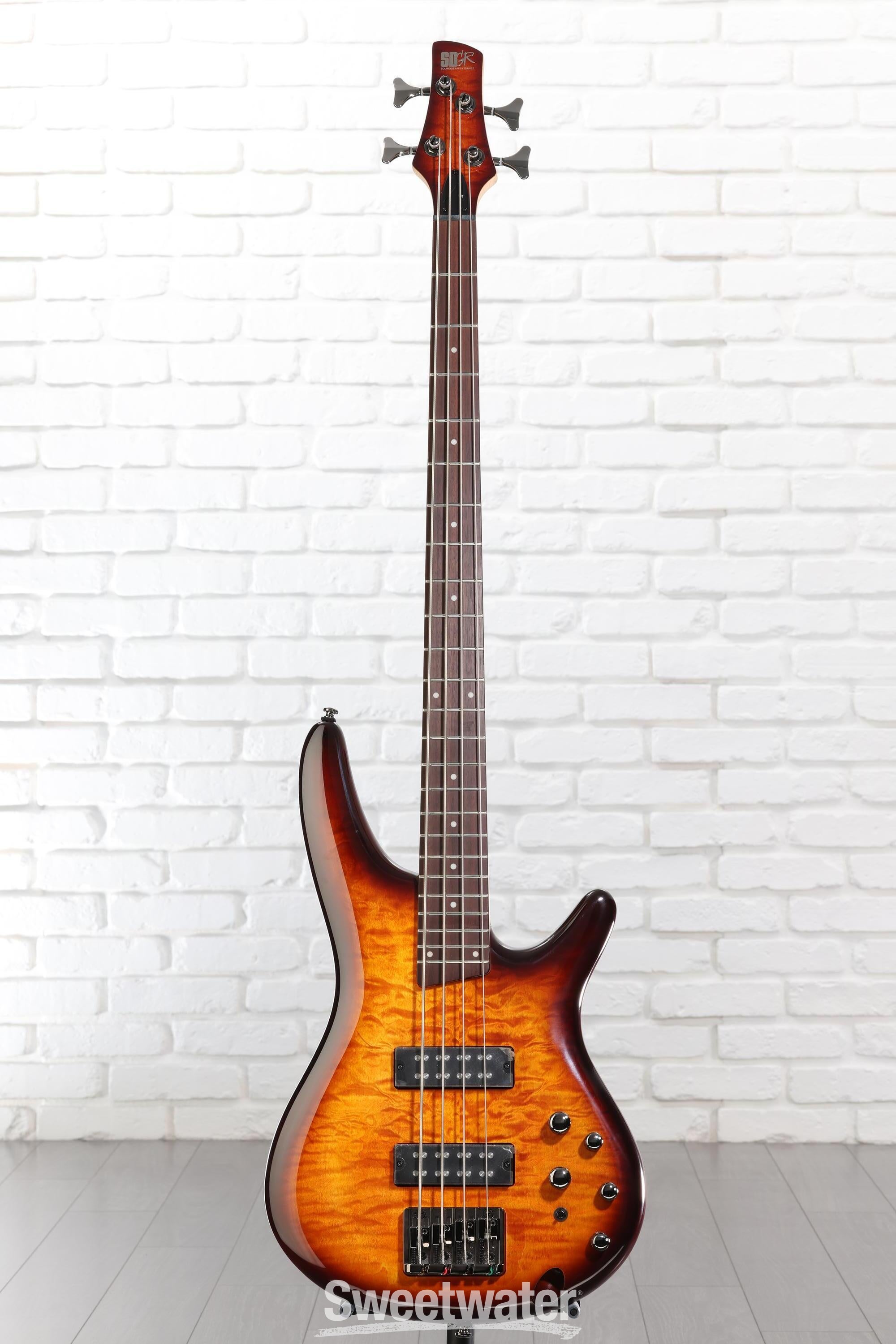 Ibanez Standard SR400EQM Bass Guitar - Dragon Eye Burst | Sweetwater