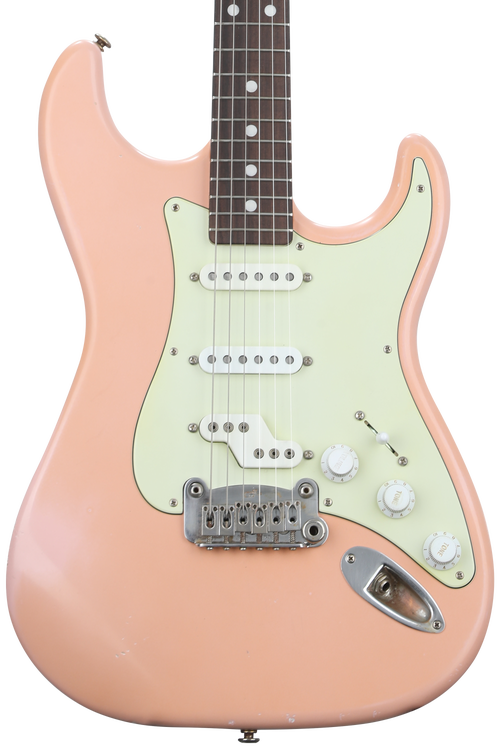 G&L Custom Shop Legacy SSZ Electric Guitar - Aged Shell Pink