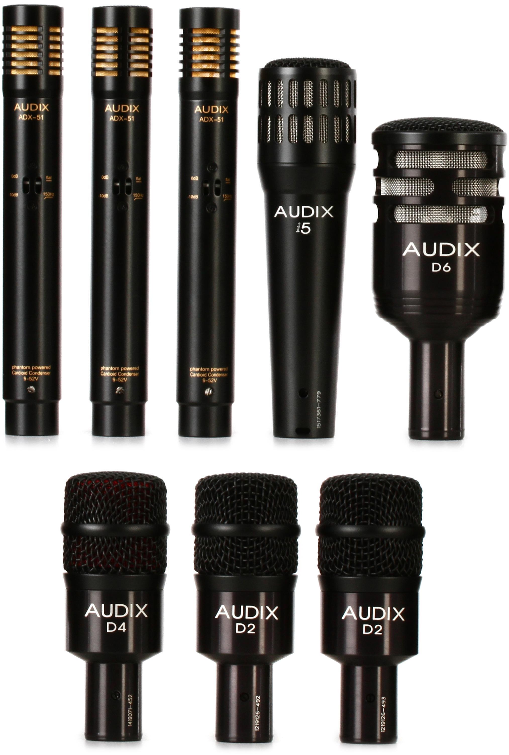 Bundled Item: Audix DP7 Plus Bundle 8-Piece Drum Microphone Package - Sweetwater Exclusive