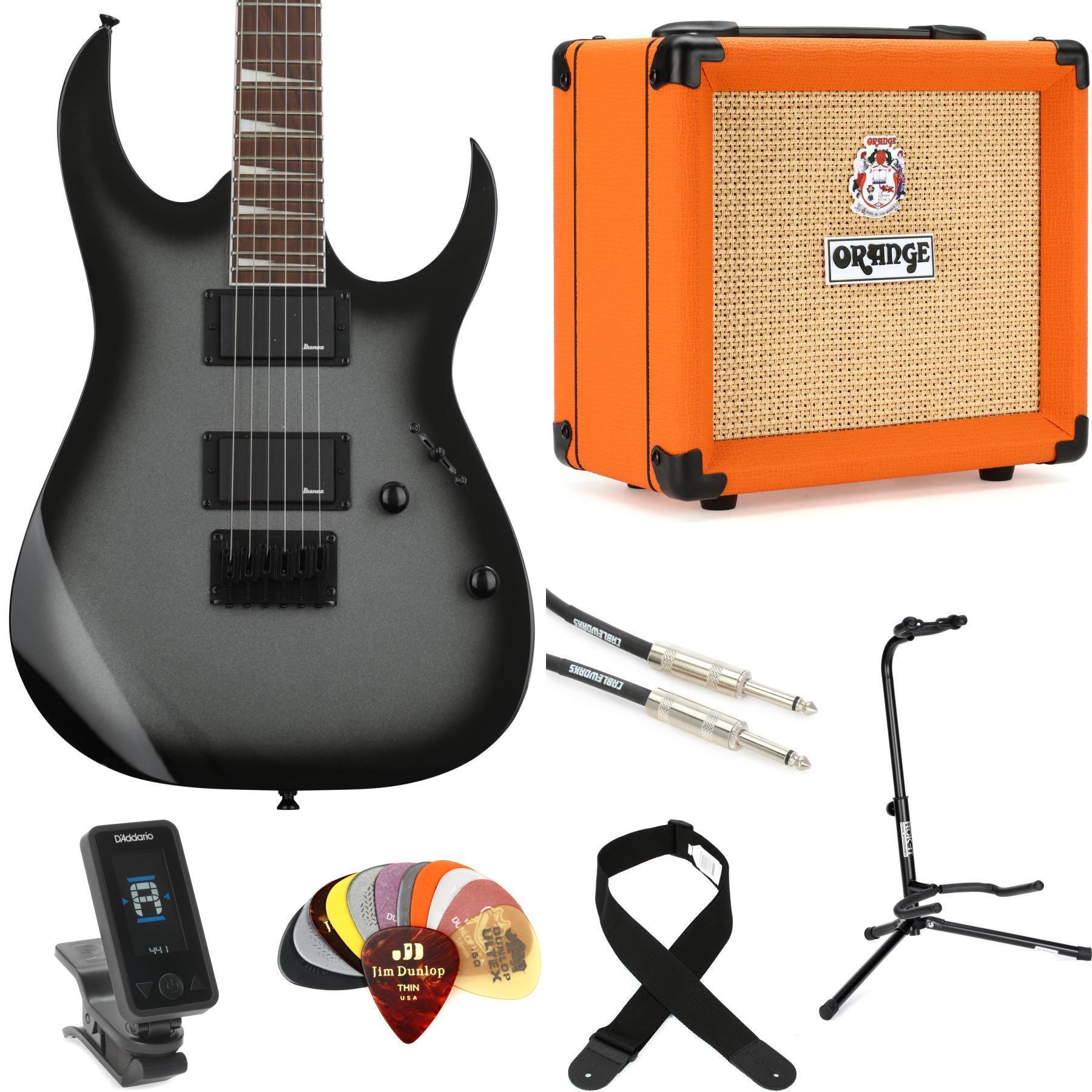 Ibanez Gio GRG121DX and Orange Crush 12 Amp Essentials Bundle - Metallic  Gray Burst | Sweetwater