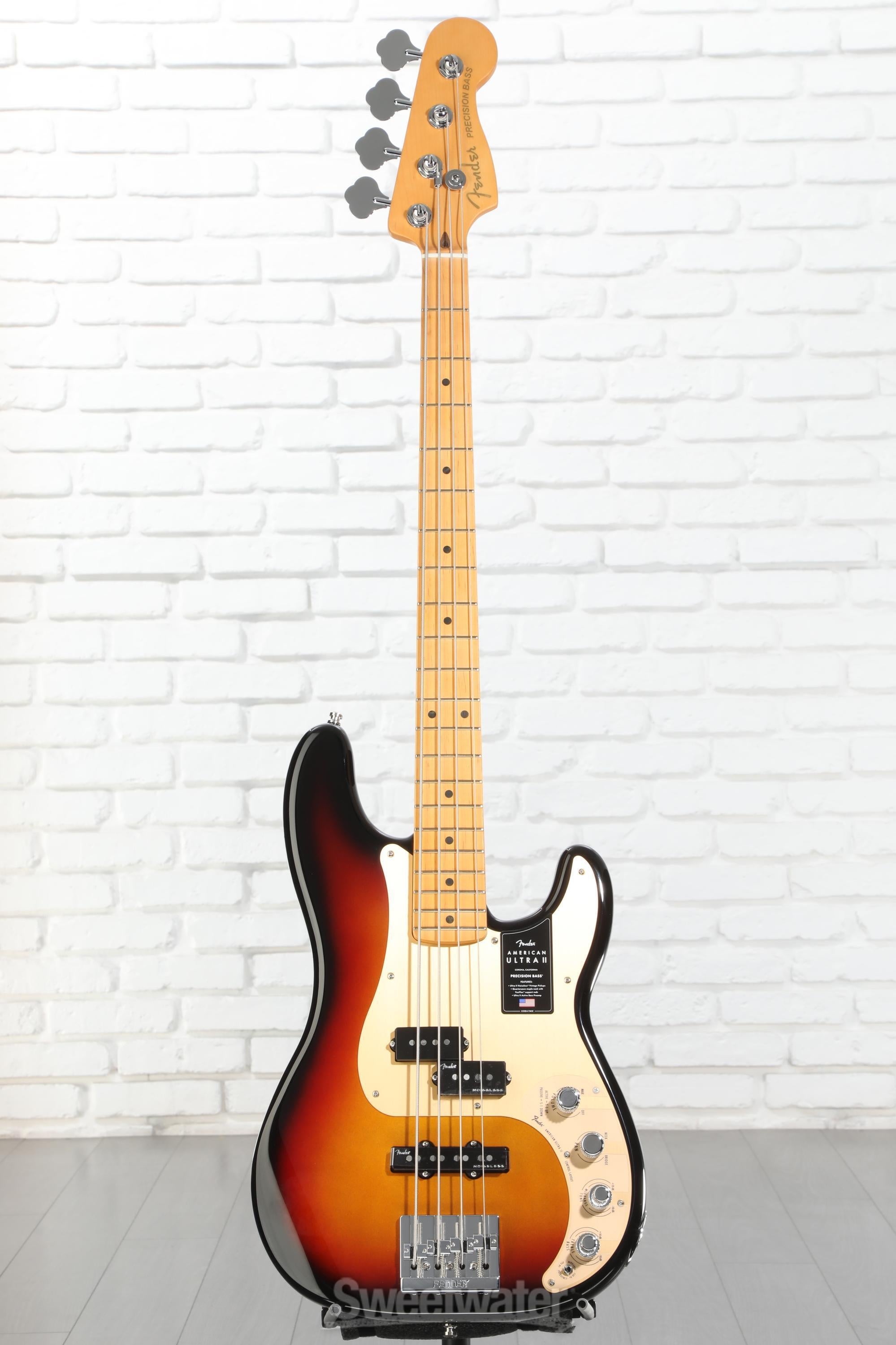 ベース Fender American Ultra Precision Bass Fender Ultra II Precision Bass Maple Fingerboard SS pickups