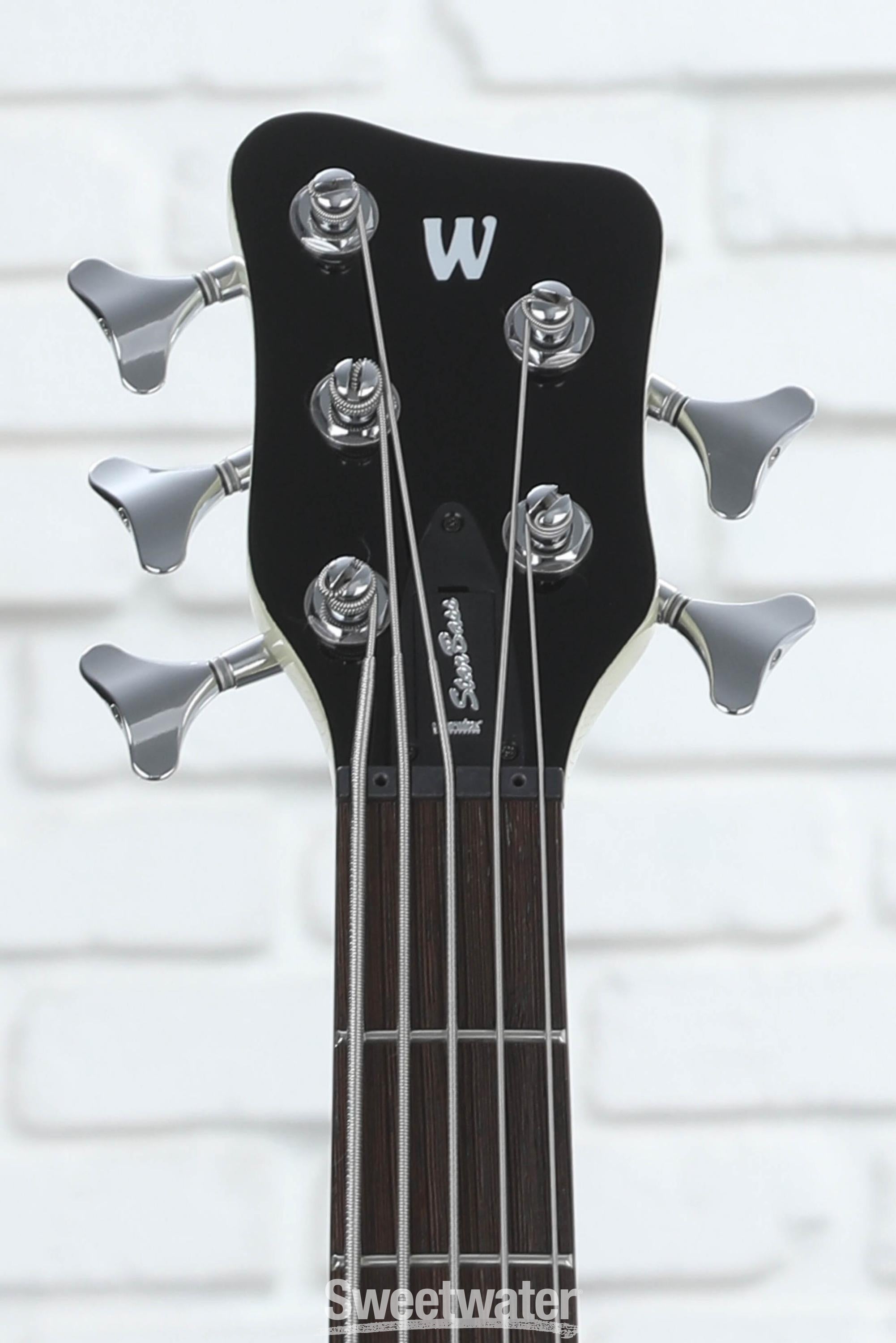 Warwick RockBass Star Bass 5-string Hollowbody Electric Bass - Solid Crème White