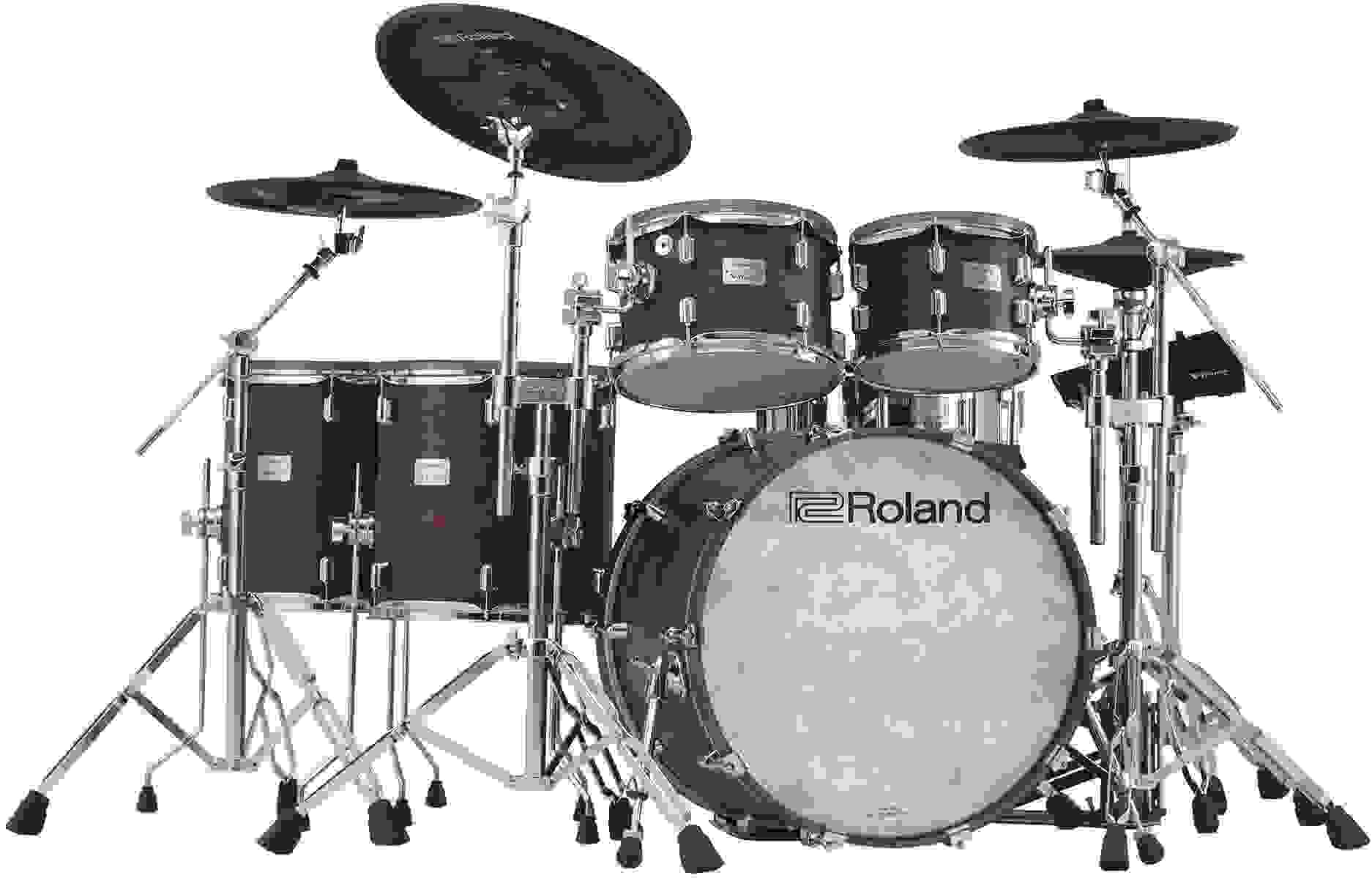 Roland V-Drums Acoustic Design VAD716 Electronic Drum Set - Satin Walnut