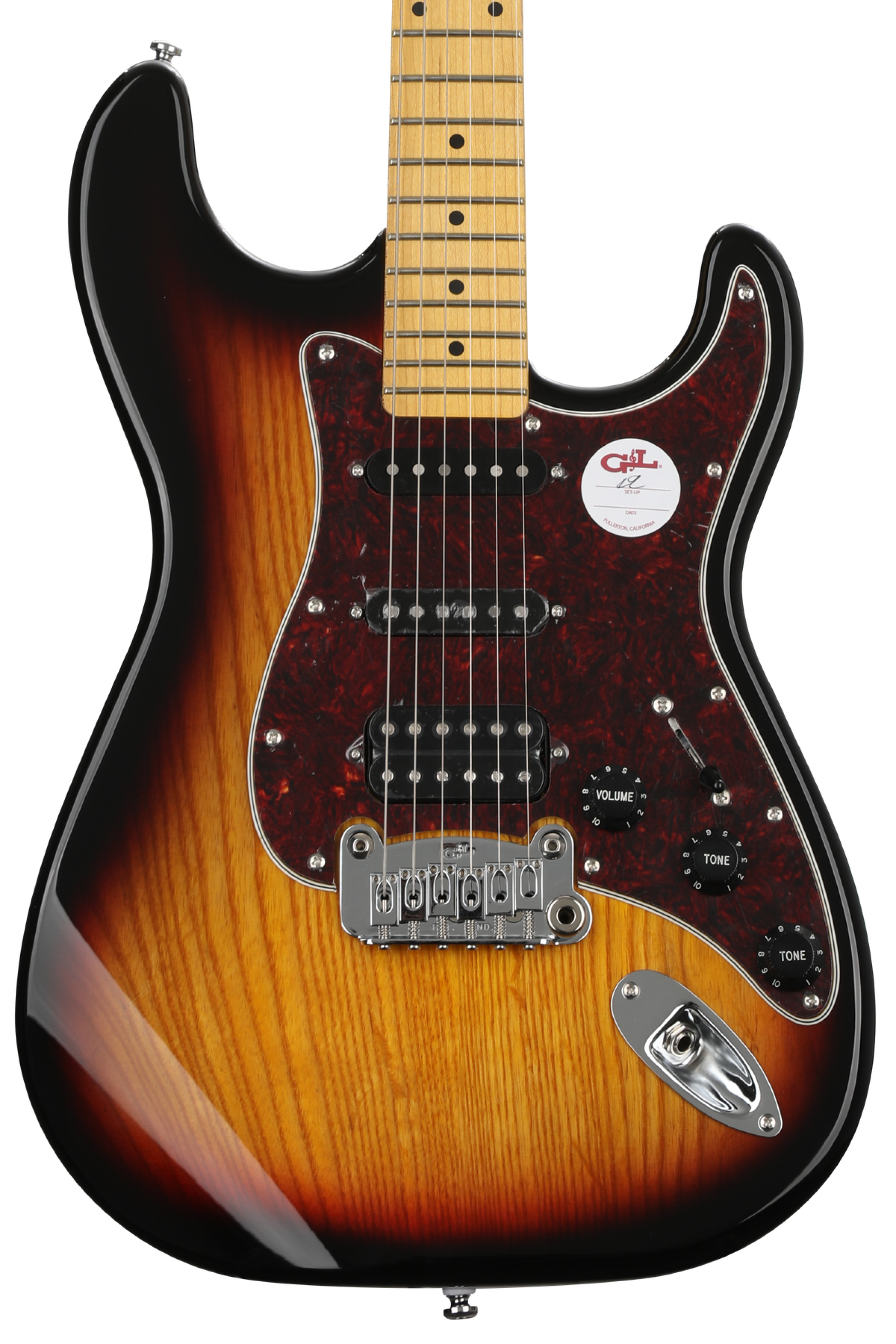 G&L Tribute Legacy HSS Electric Guitar - 3-tone Sunburst | Sweetwater