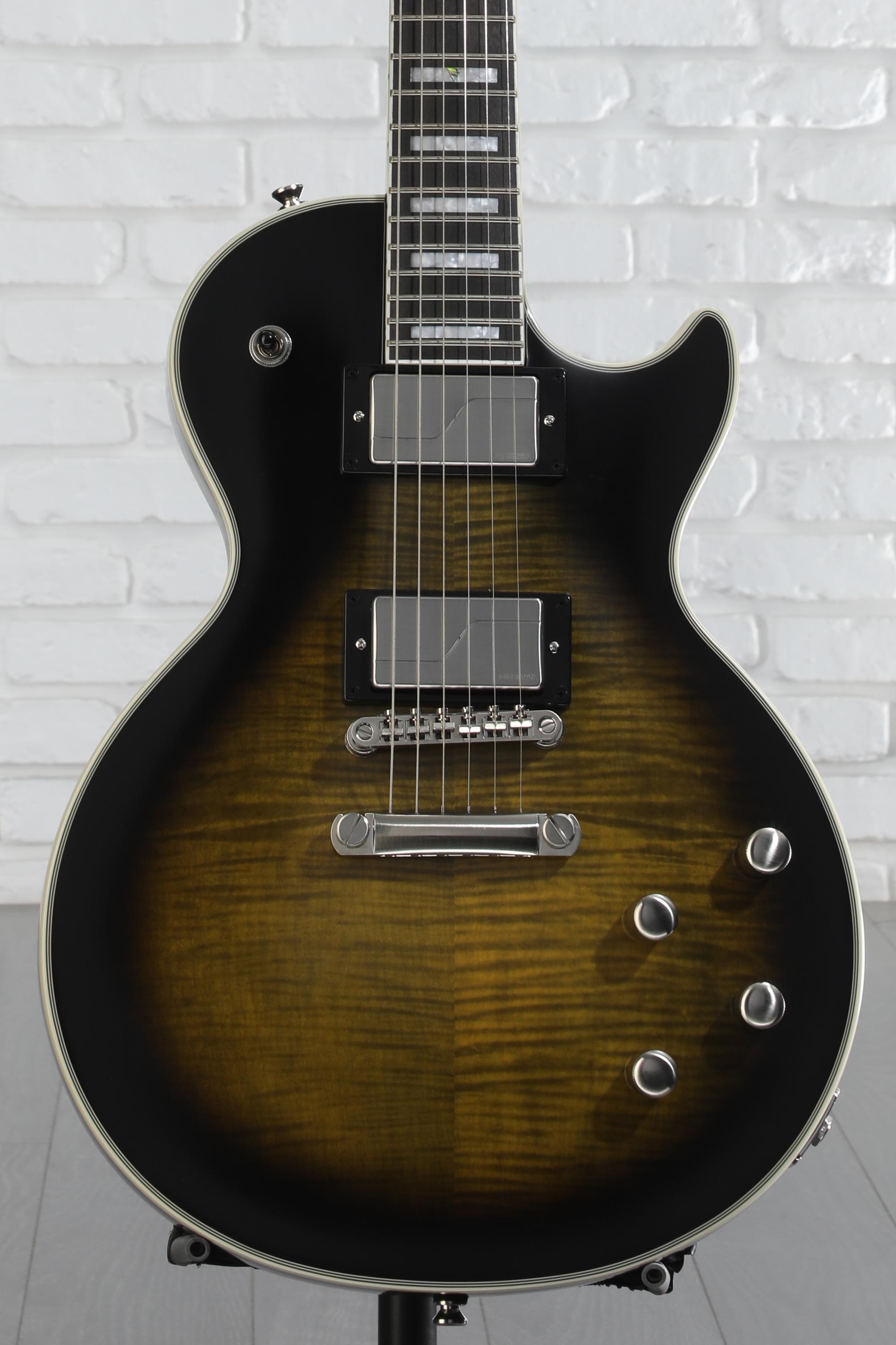 Epiphone Les Paul Prophecy Electric Guitar - Olive Tiger Aged