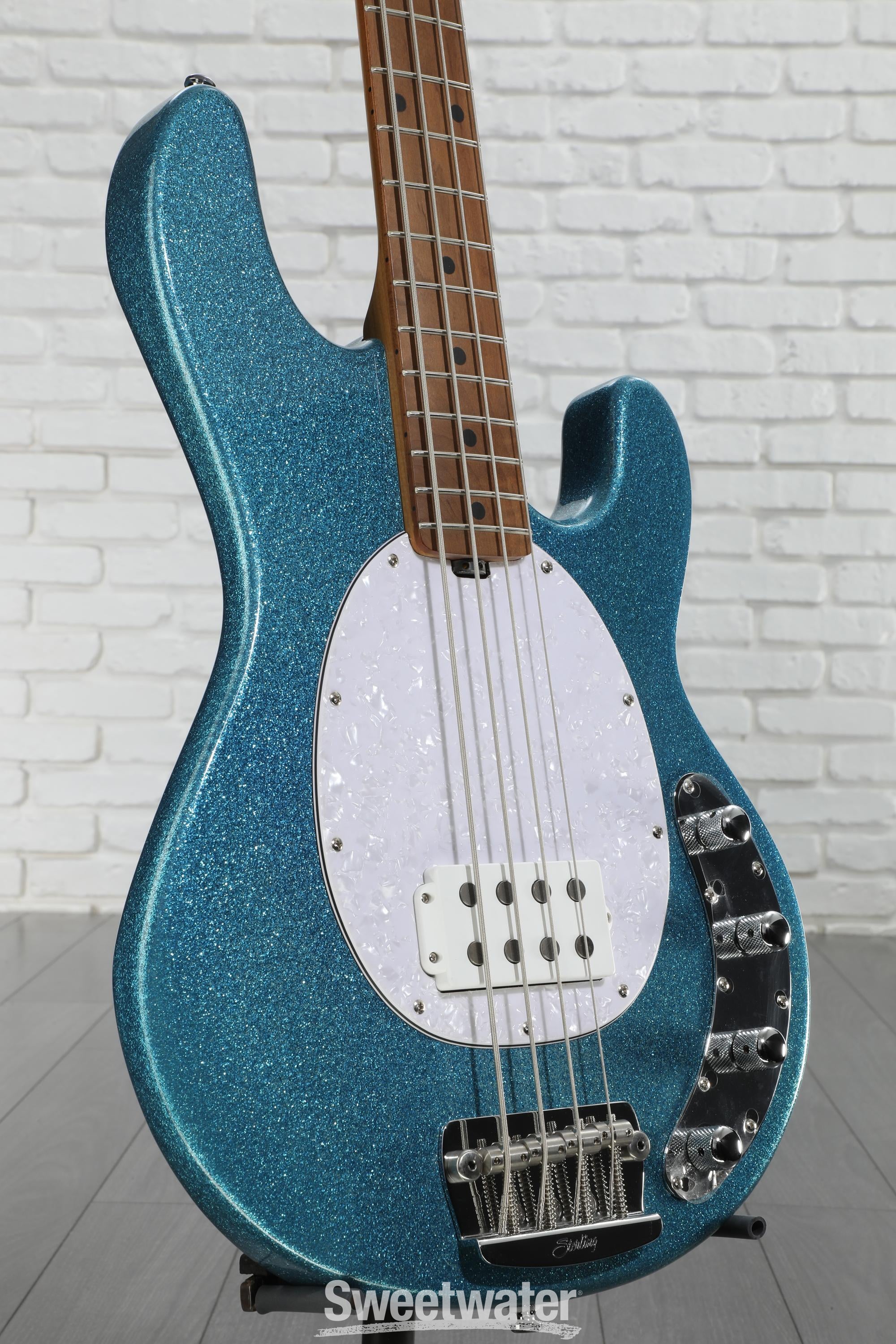 Sterling By Music Man StingRay RAY34 Bass Guitar - Blue