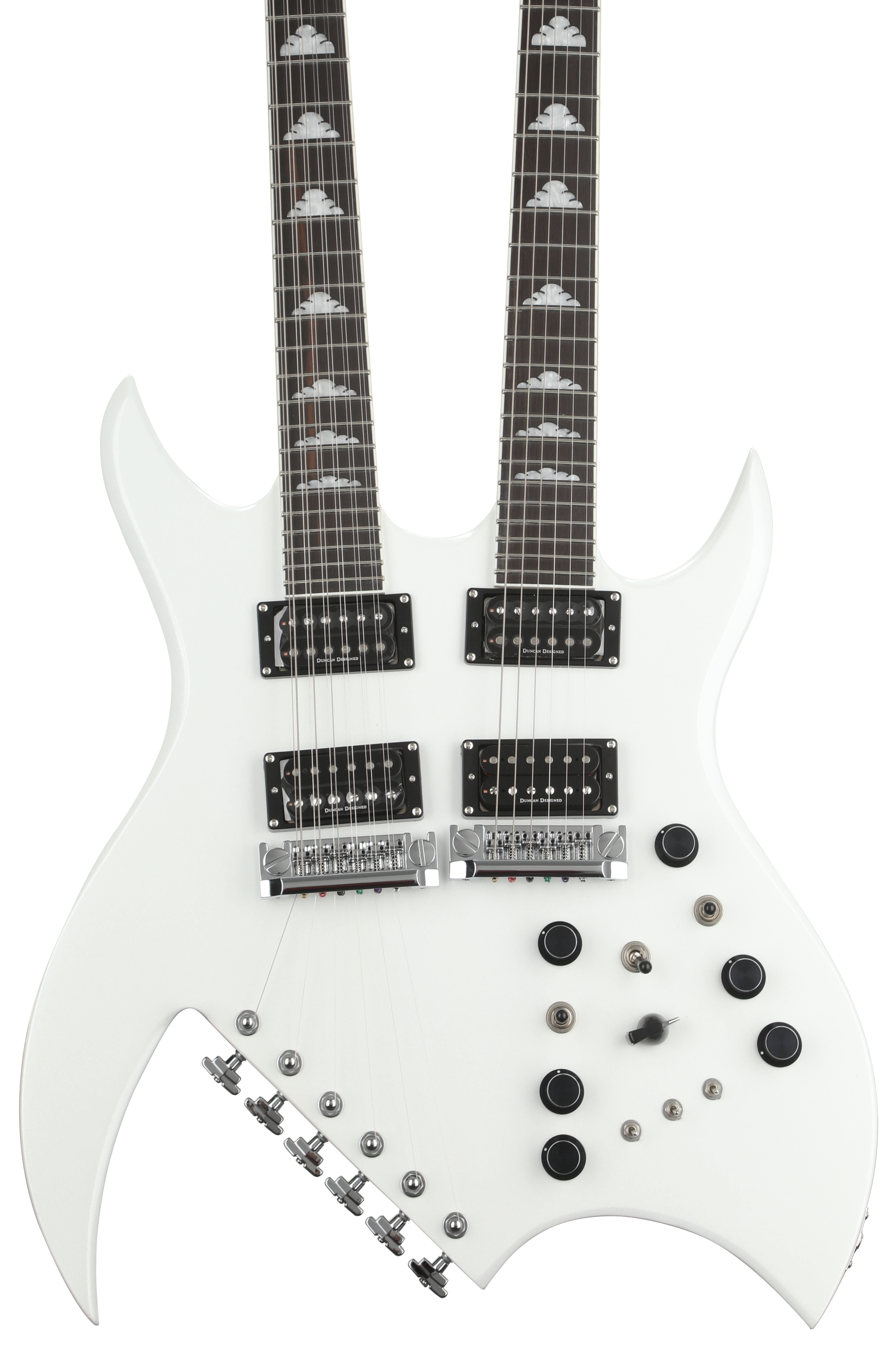 B.C. Rich Rich B Legacy Double-neck Electric Guitar - White