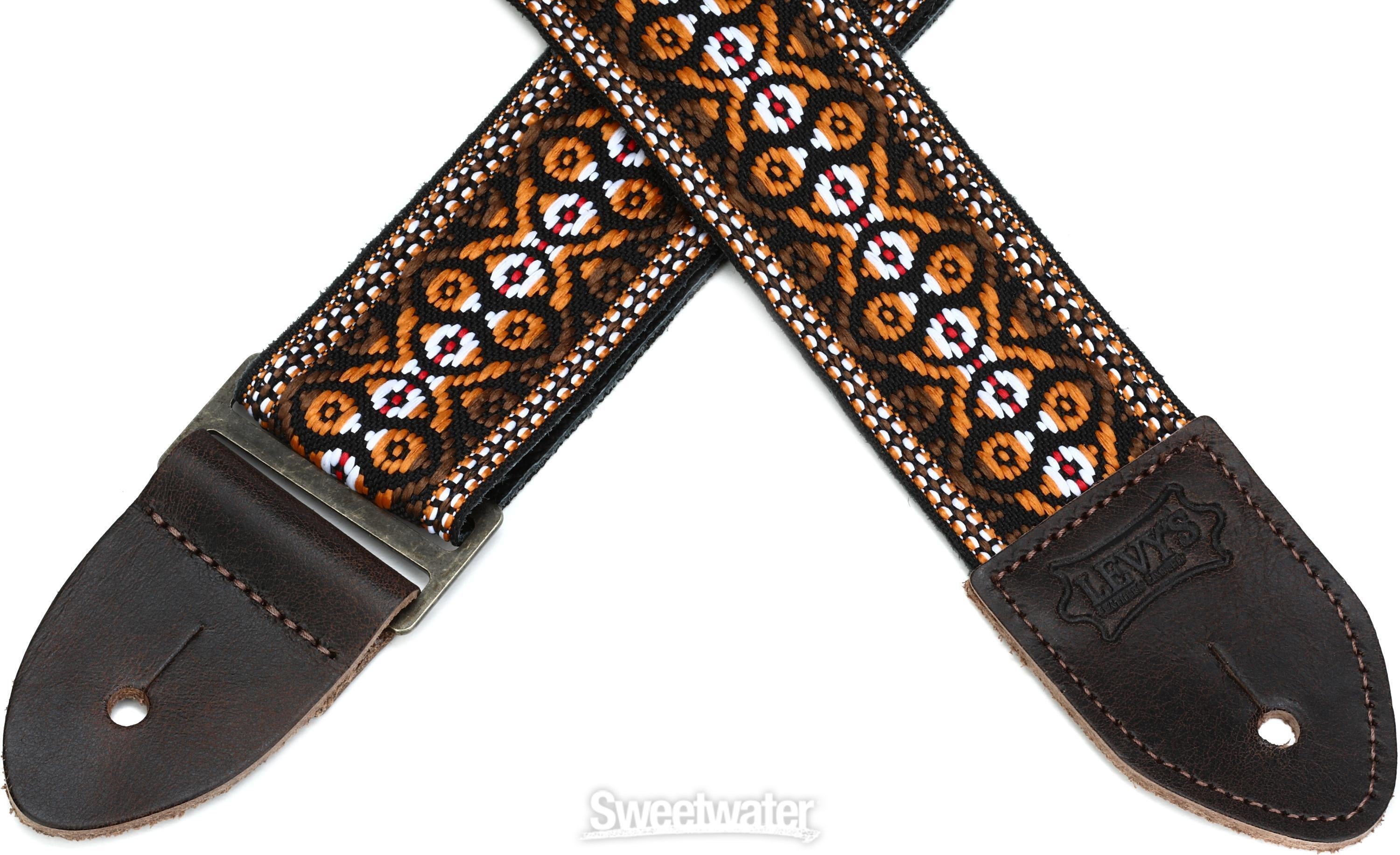 Levy's M8 2-inch Jacquard Weave '60s Hootenanny Guitar Strap