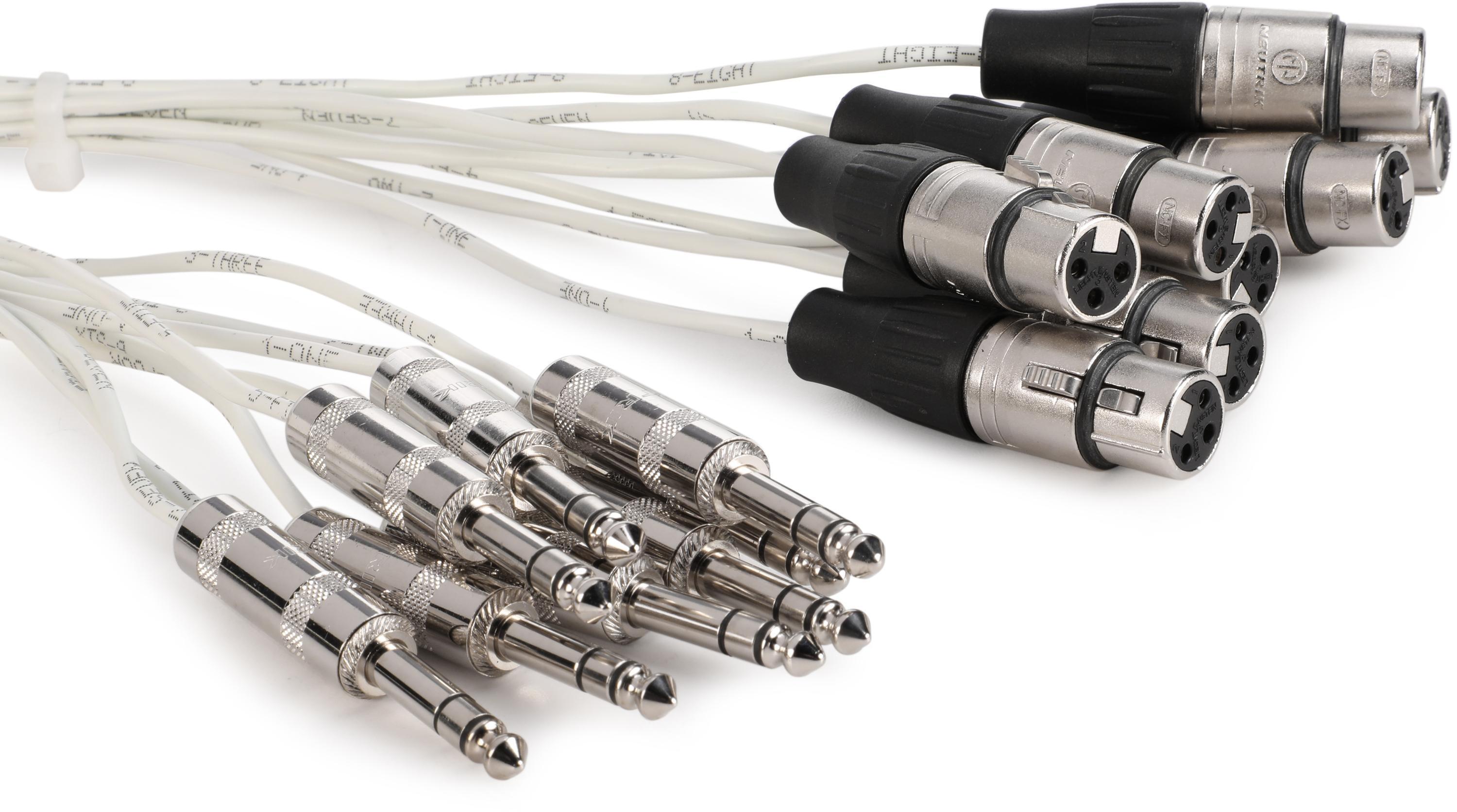 Pro Co MT8BQXF-40 8-channel XLR Female to 1/4-inch TRS Male Snake