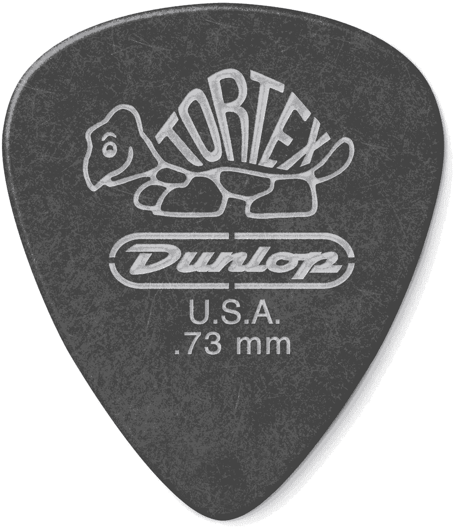 Dunlop Tortex Standard Guitar Picks - .73mm Pitch Black (72-pack)