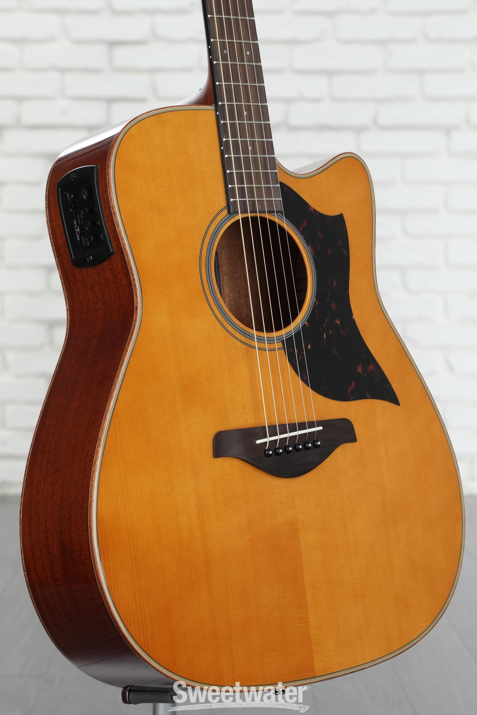 Yamaha A1M Acoustic-electric Guitar - Vintage Natural | Sweetwater