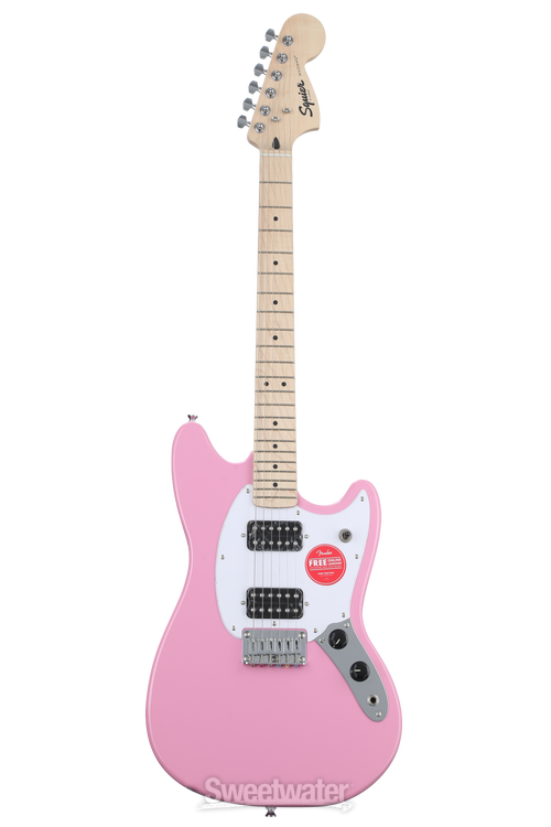 Squier Sonic Mustang HH Solidbody Electric Guitar - Flash Pink