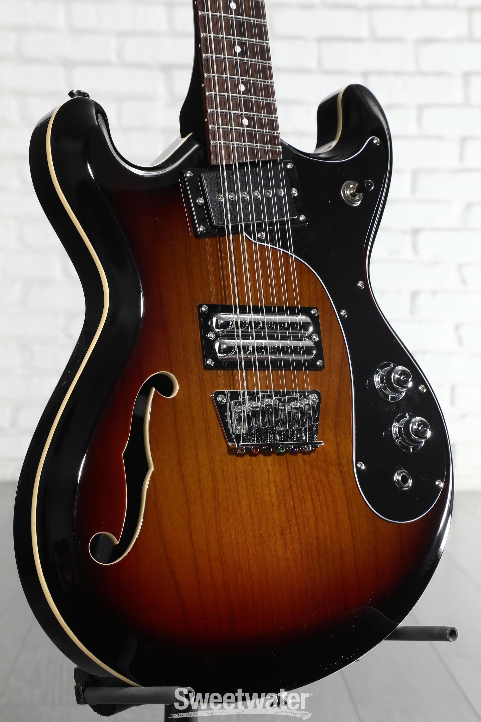 Photo of Danelectro 66-12, 12-string Electric Guitar - Transparent 3-Tone Burst