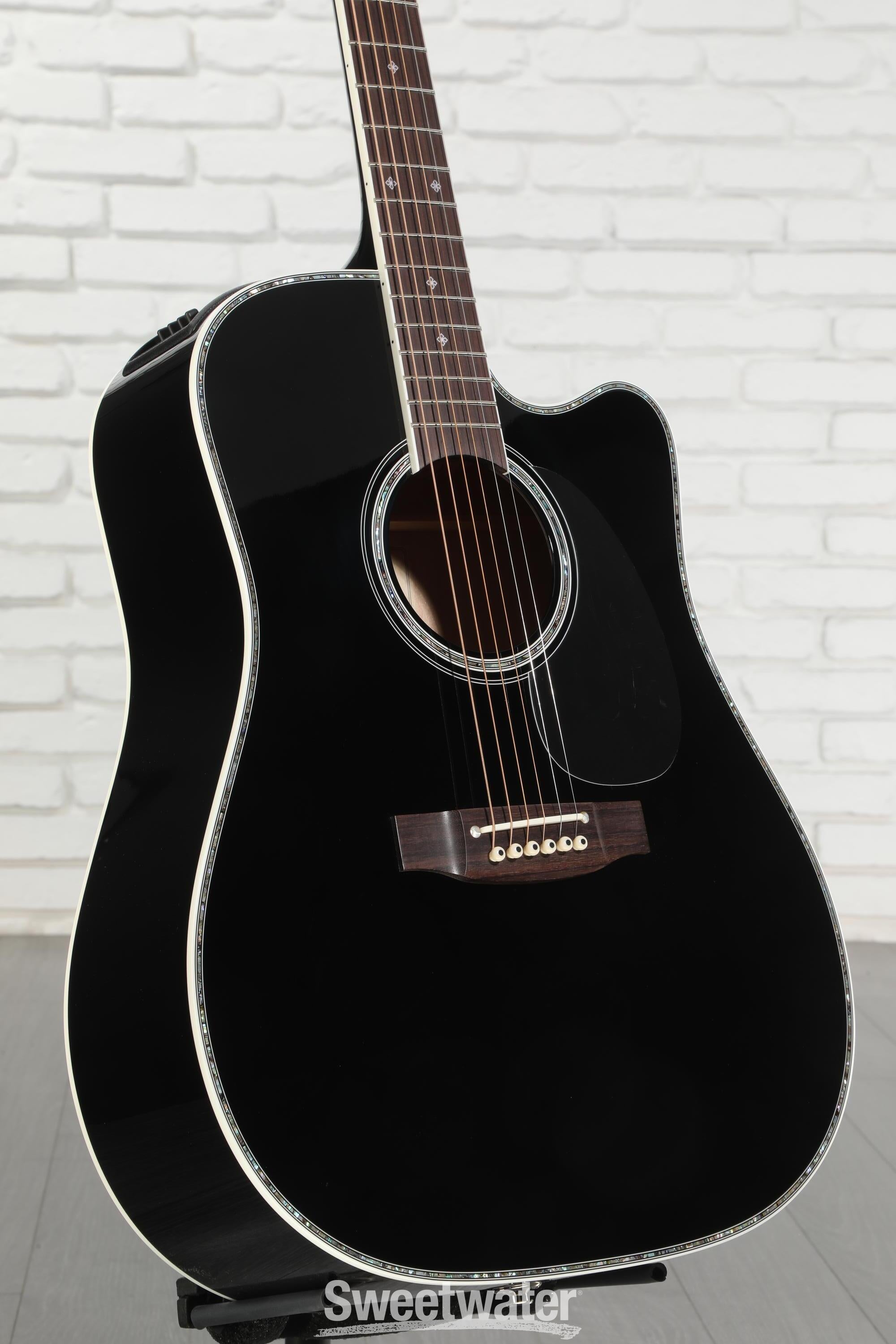 Takamine JEF341DX Dreadnought Acoustic-electric Guitar - Black