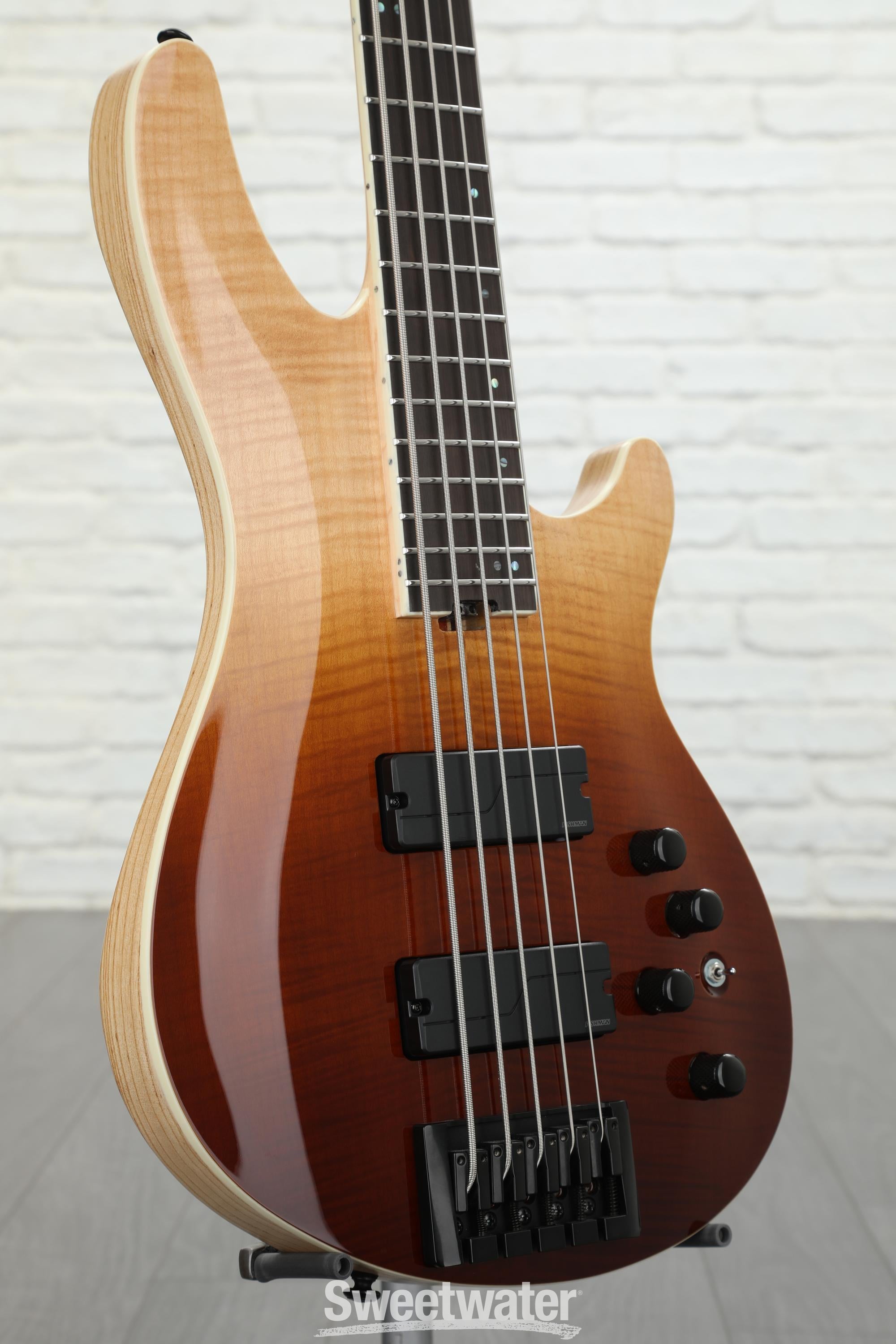 Schecter SLS Elite-5 Bass Guitar - Antique Fade Burst