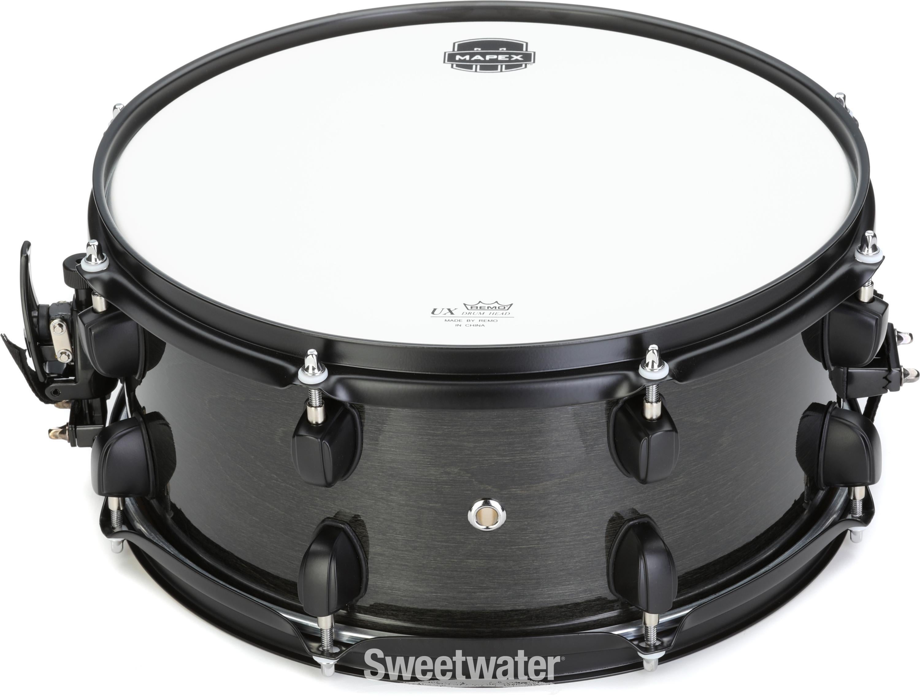 Mapex MPX Maple/Poplar Snare Drum - 6 x 13-inch - Black with Black Hardware