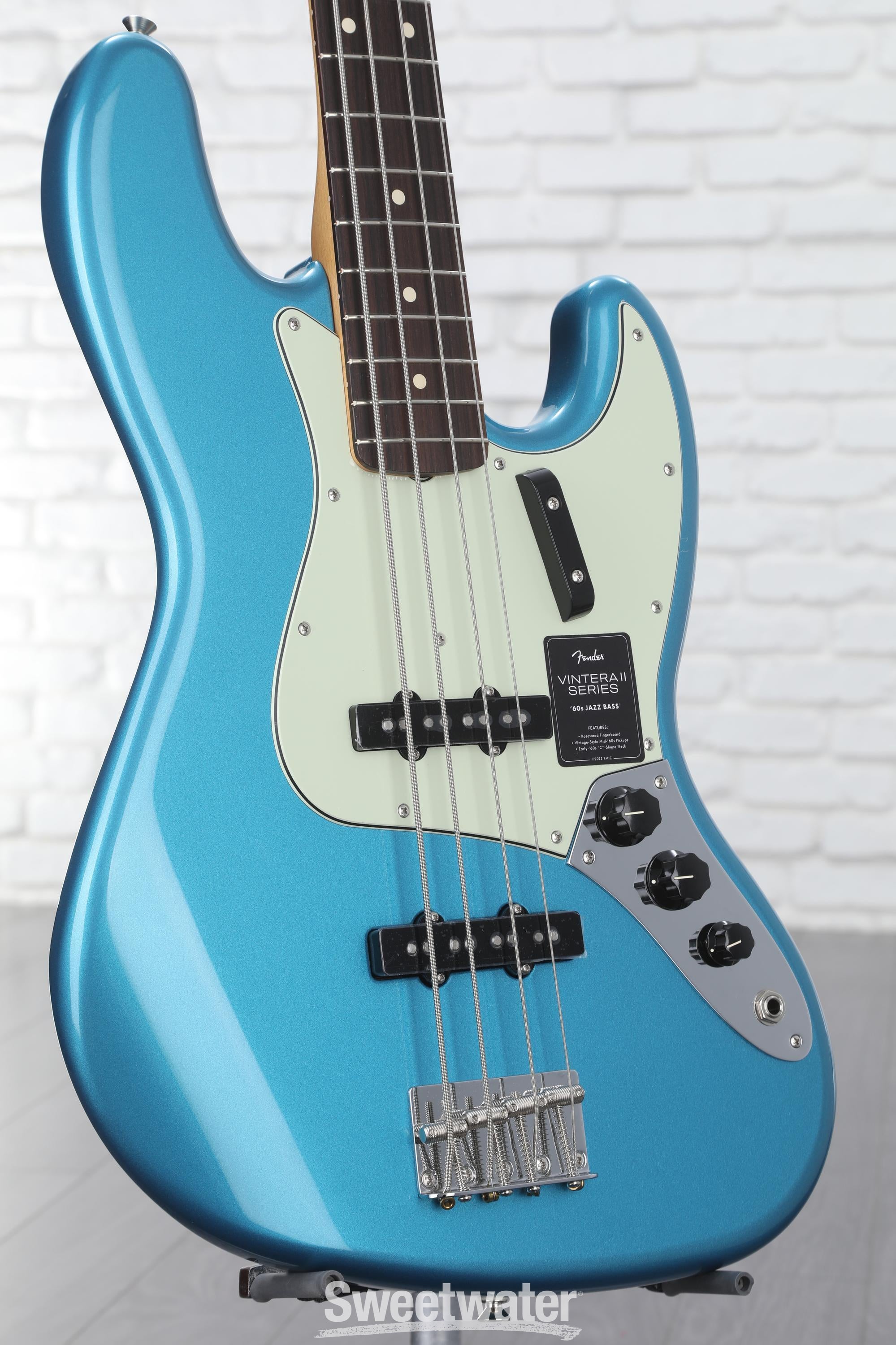 Fender Vintera II '60s Jazz Bass - Lake Placid Blue with Rosewood