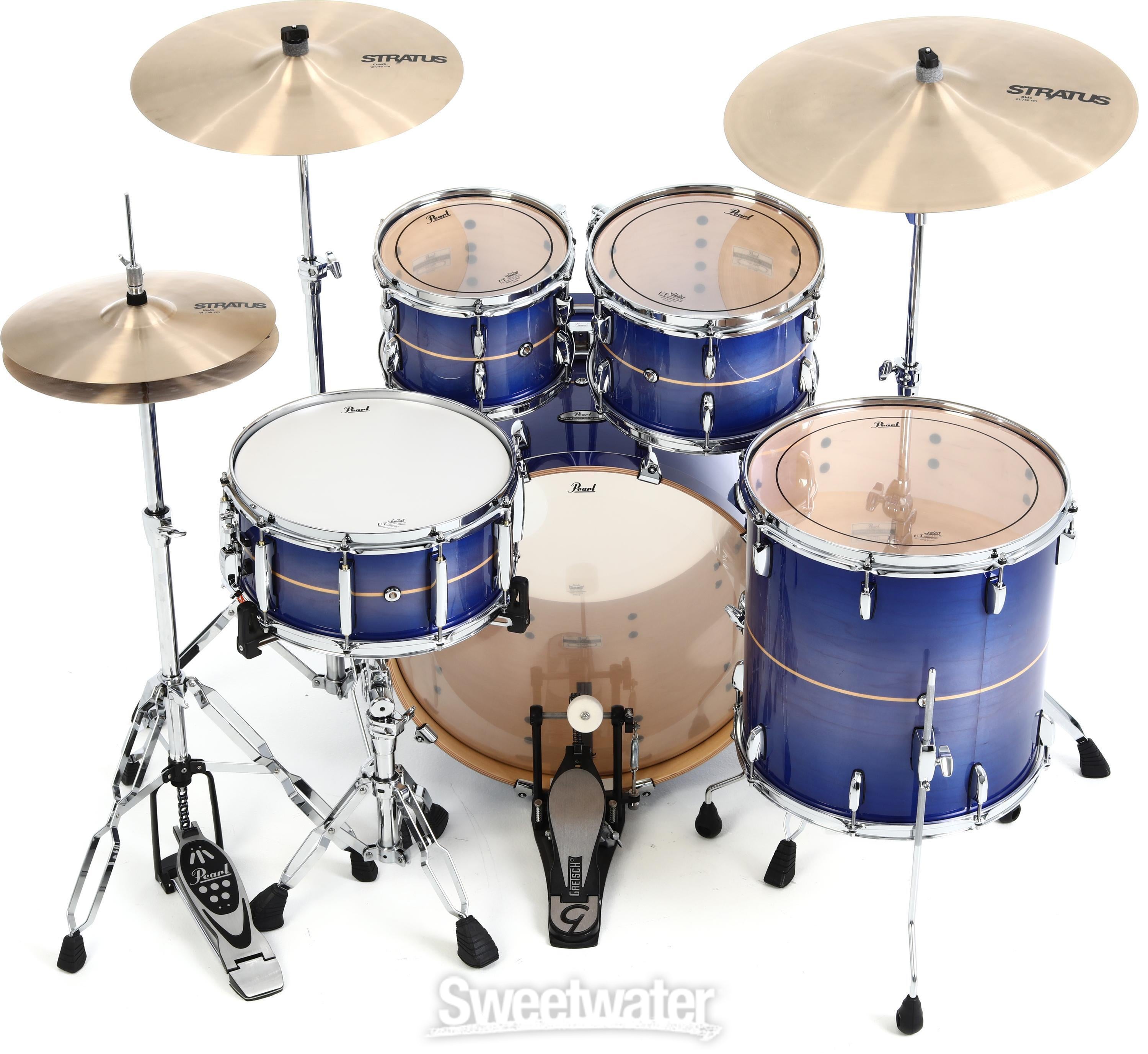 めーぷる Pearl Professional Maple 4-piece Shell Pack - Royal Blue